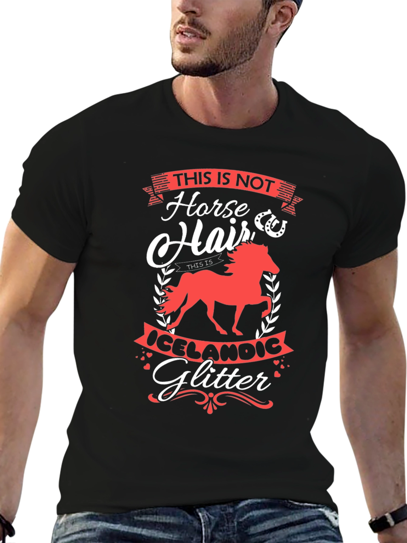 Horse Hair Icelandic Glitter Tee