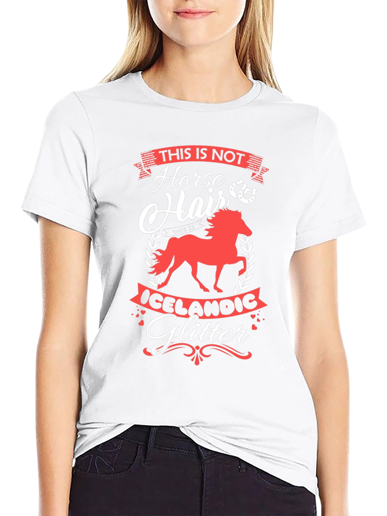 Horse Hair Icelandic Glitter Tee