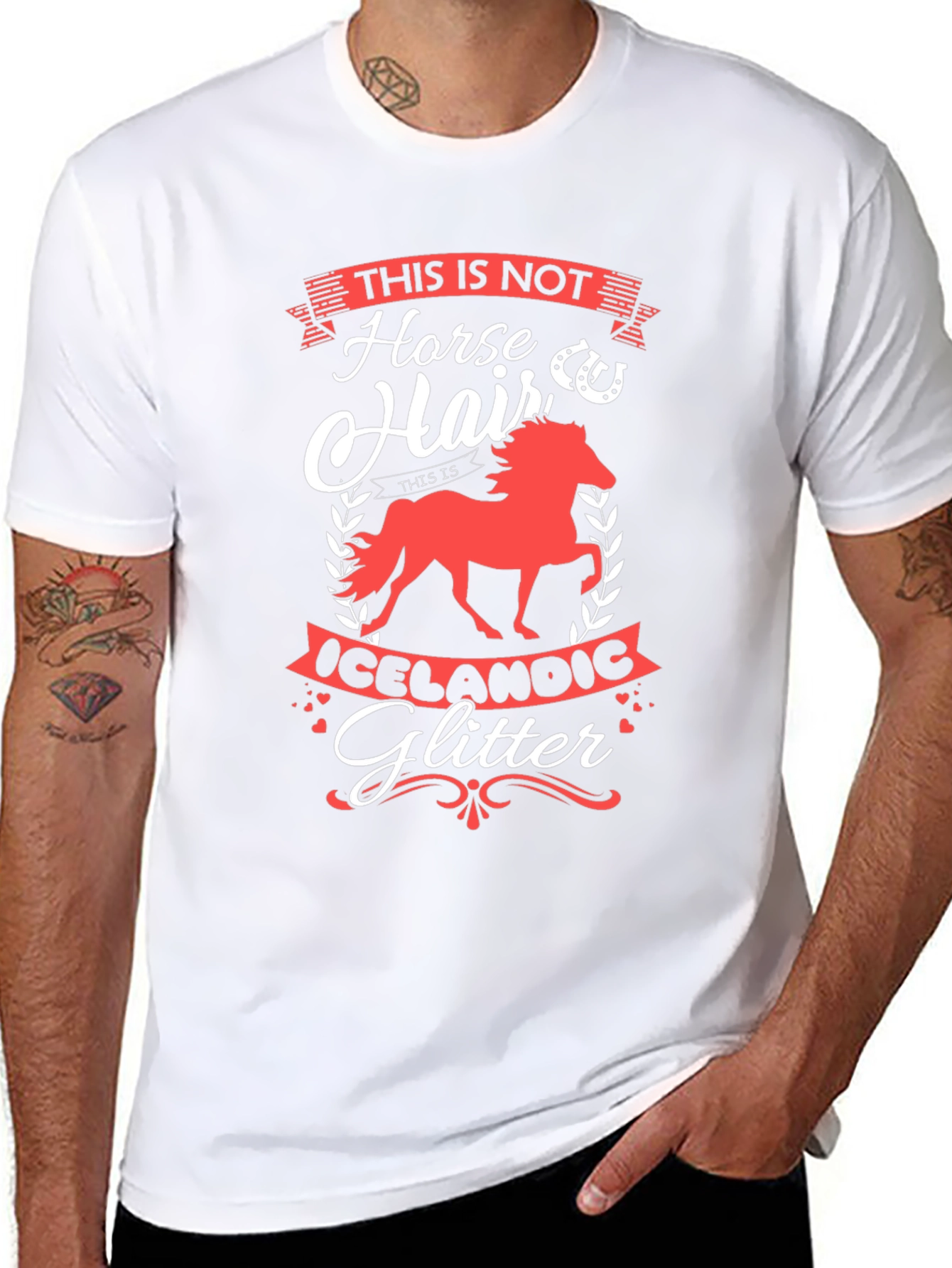 Horse Hair Icelandic Glitter Tee