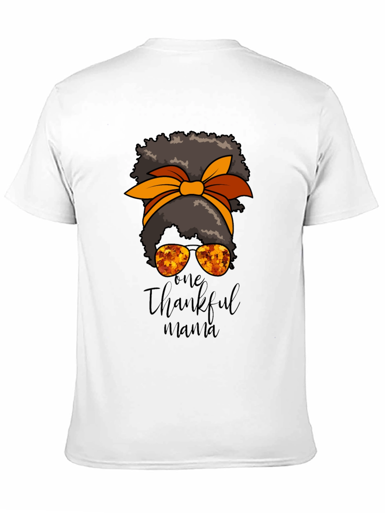 One Thankful Mama Black T-Shirt