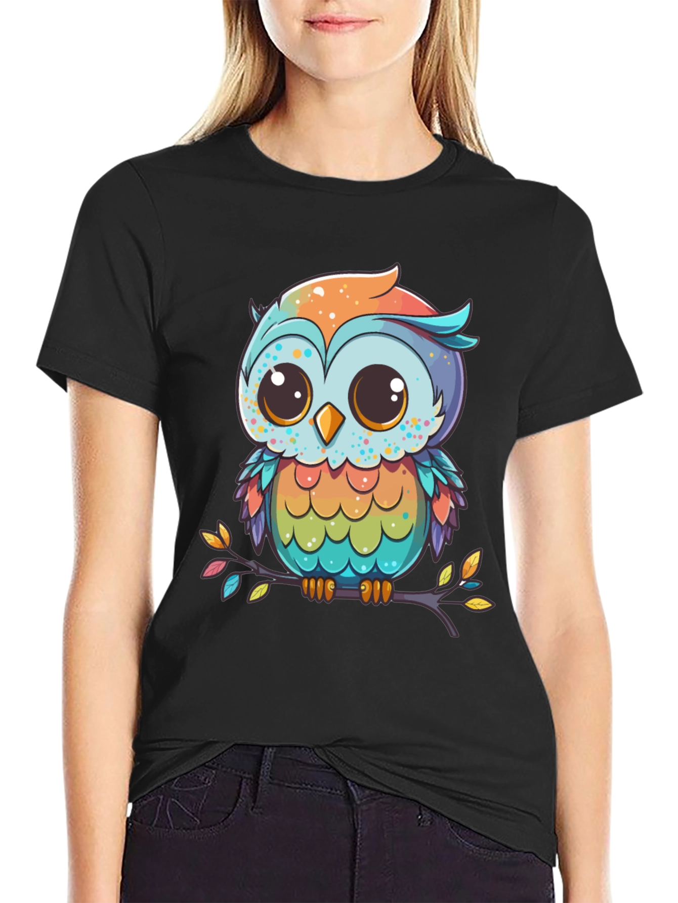 Cute Cartoon Owl T-Shirt
