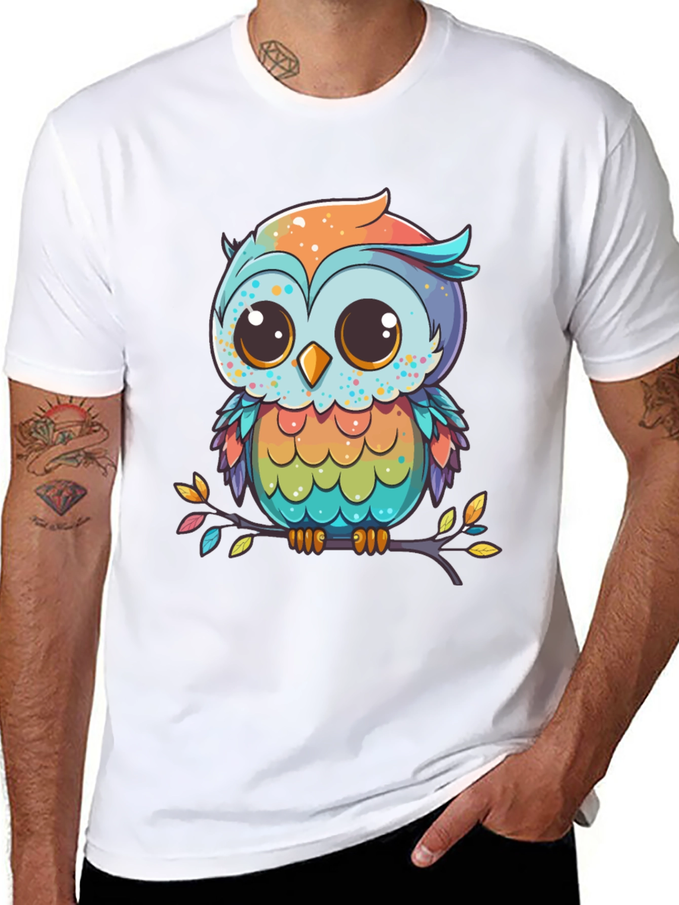 Cute Cartoon Owl T-Shirt
