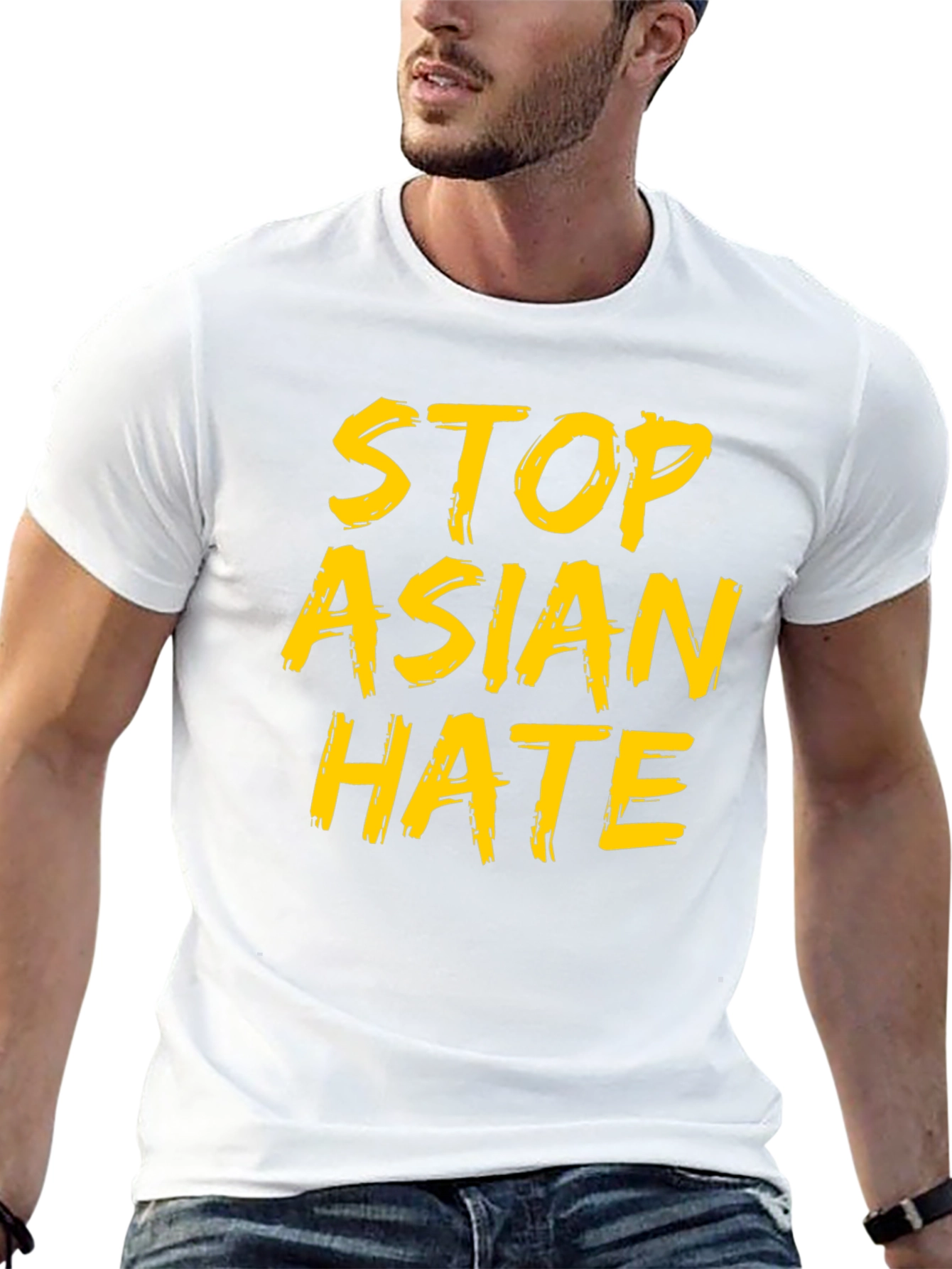 Stop Asian Hate Graphic Tee - Black