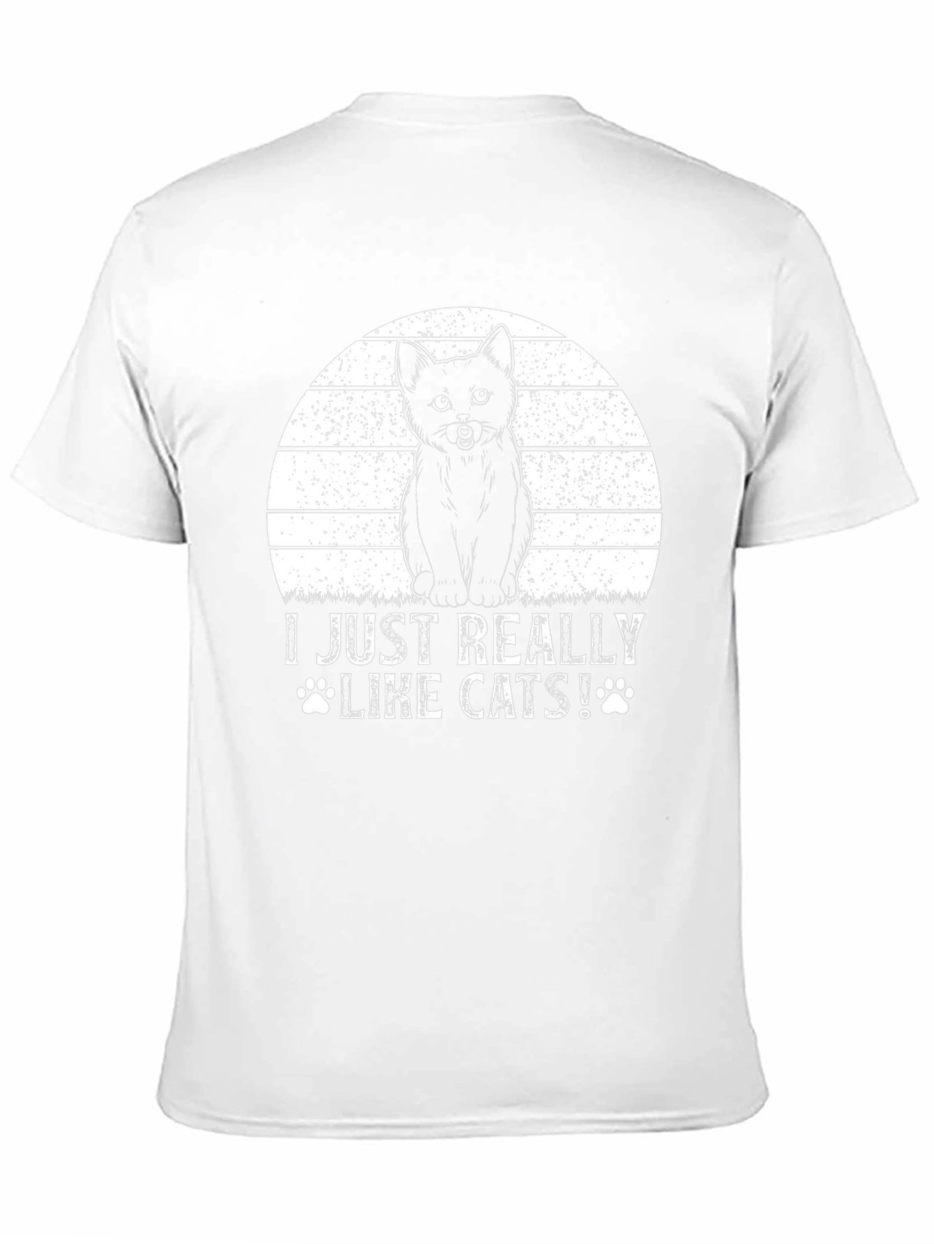 I Just Really Like Cats! Black T-Shirt