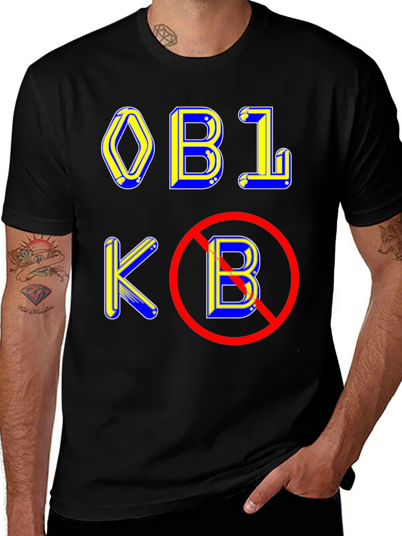 Offensive Parody T-Shirt: No OBL KB Graphic Tee
