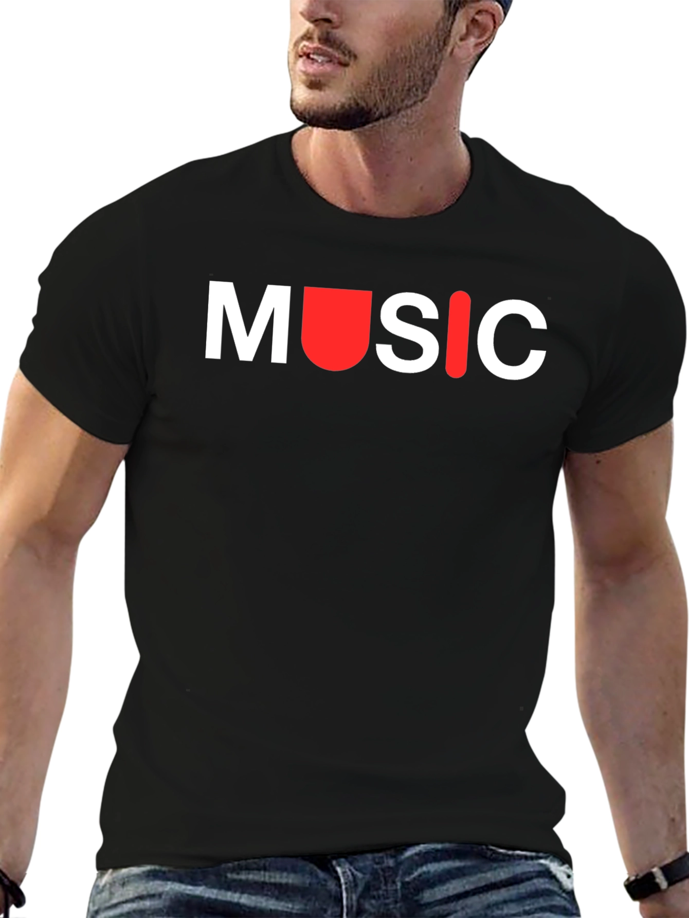 Music Graphic Black T-Shirt