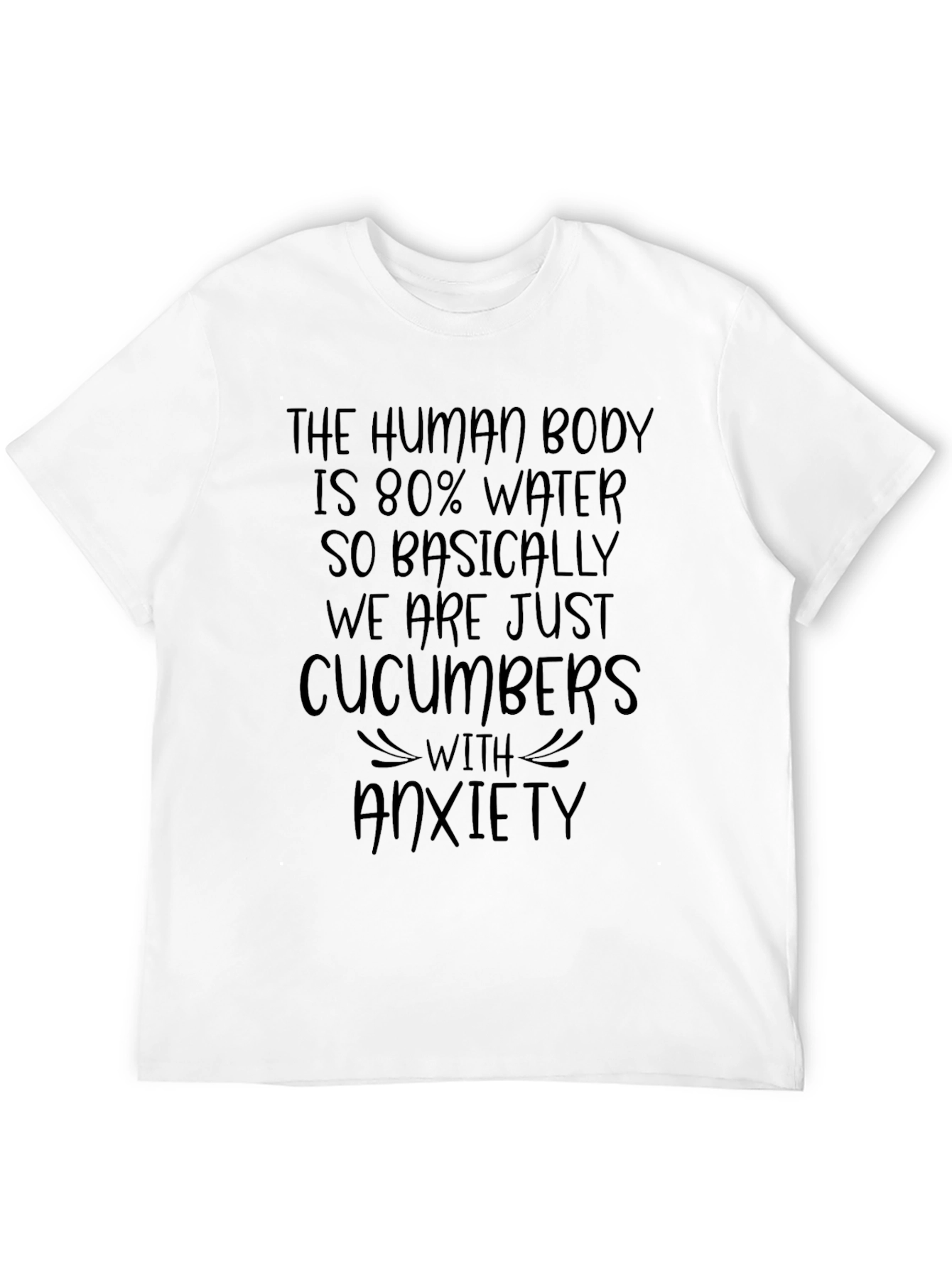 Human Body Cucumber Anxiety T-Shirt
