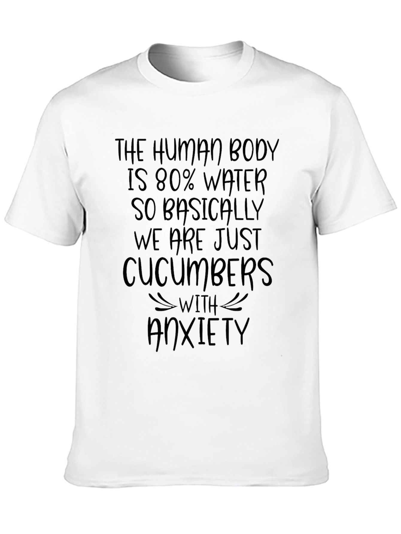 Human Body Cucumber Anxiety T-Shirt
