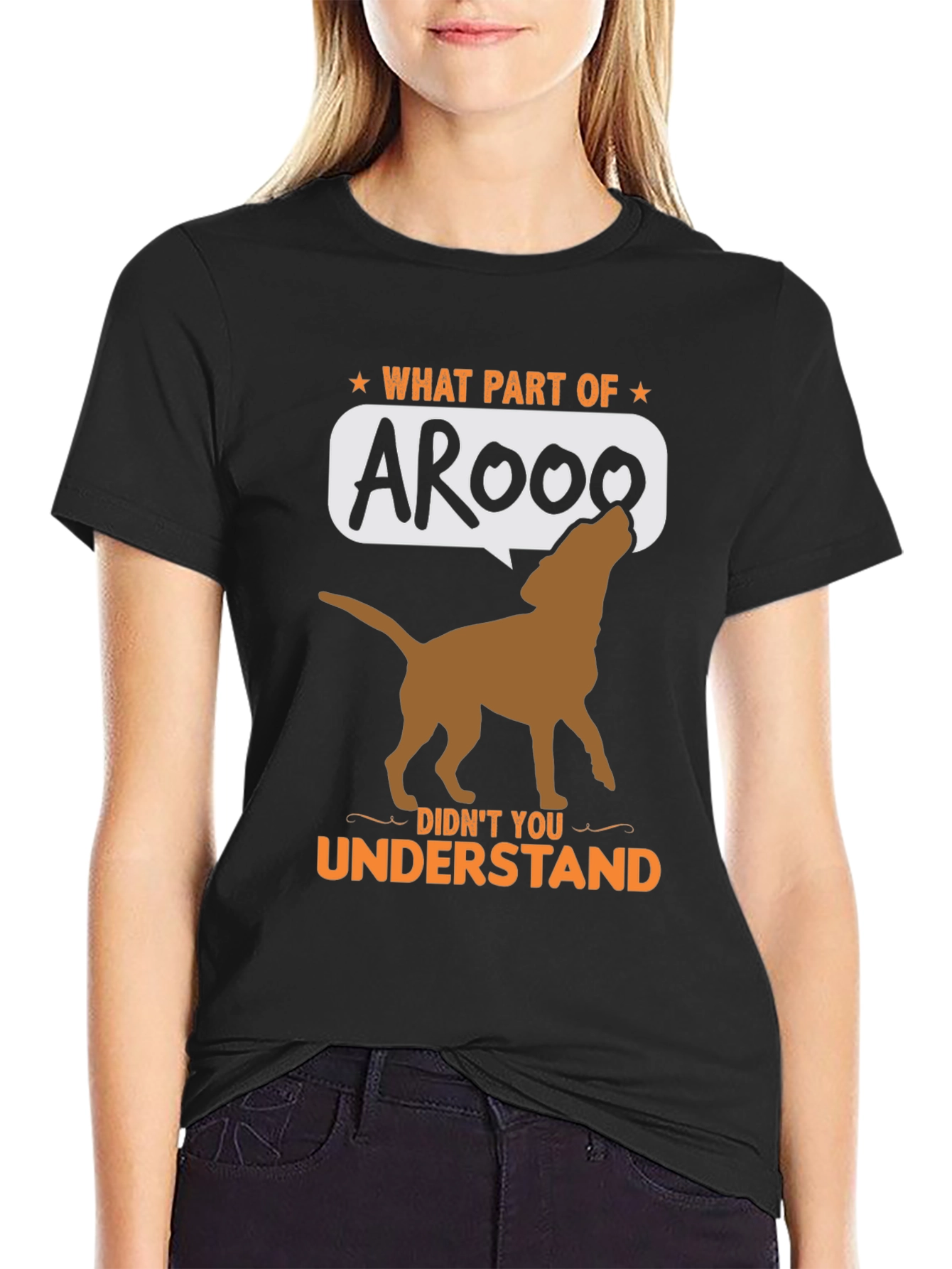 Arooo Dog T-Shirt - Funny Animal Lover Tee