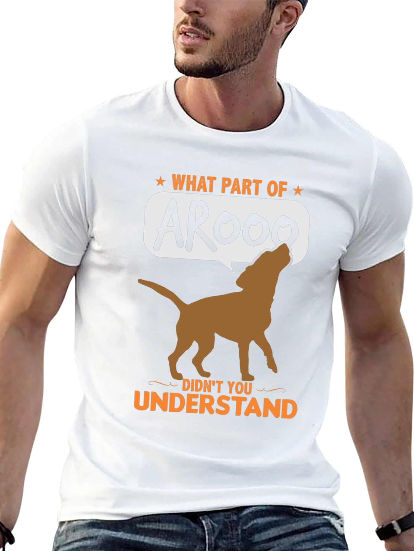 Arooo Dog T-Shirt - Funny Animal Lover Tee