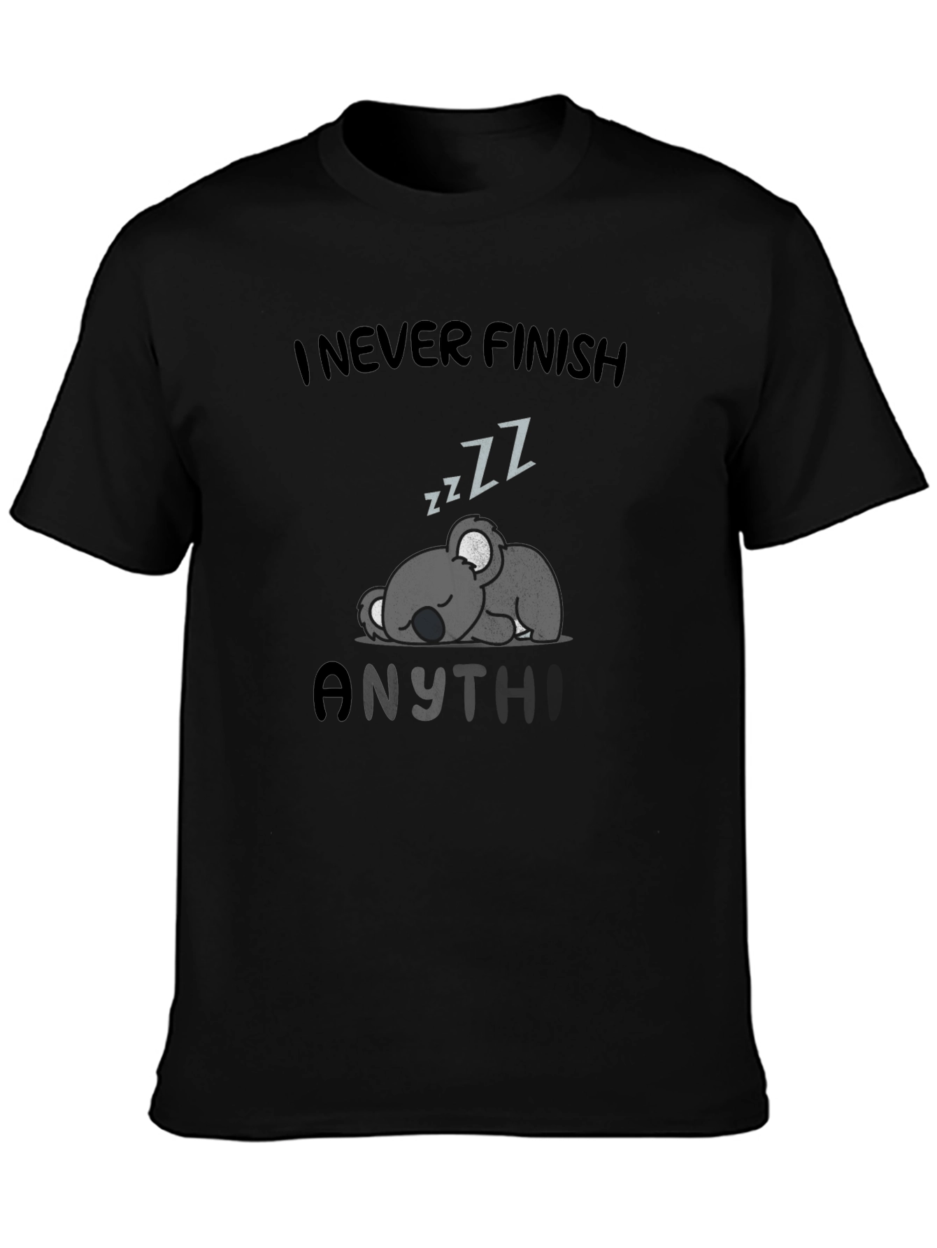 Lazy Koala Sleep T-Shirt - I Never Finish
