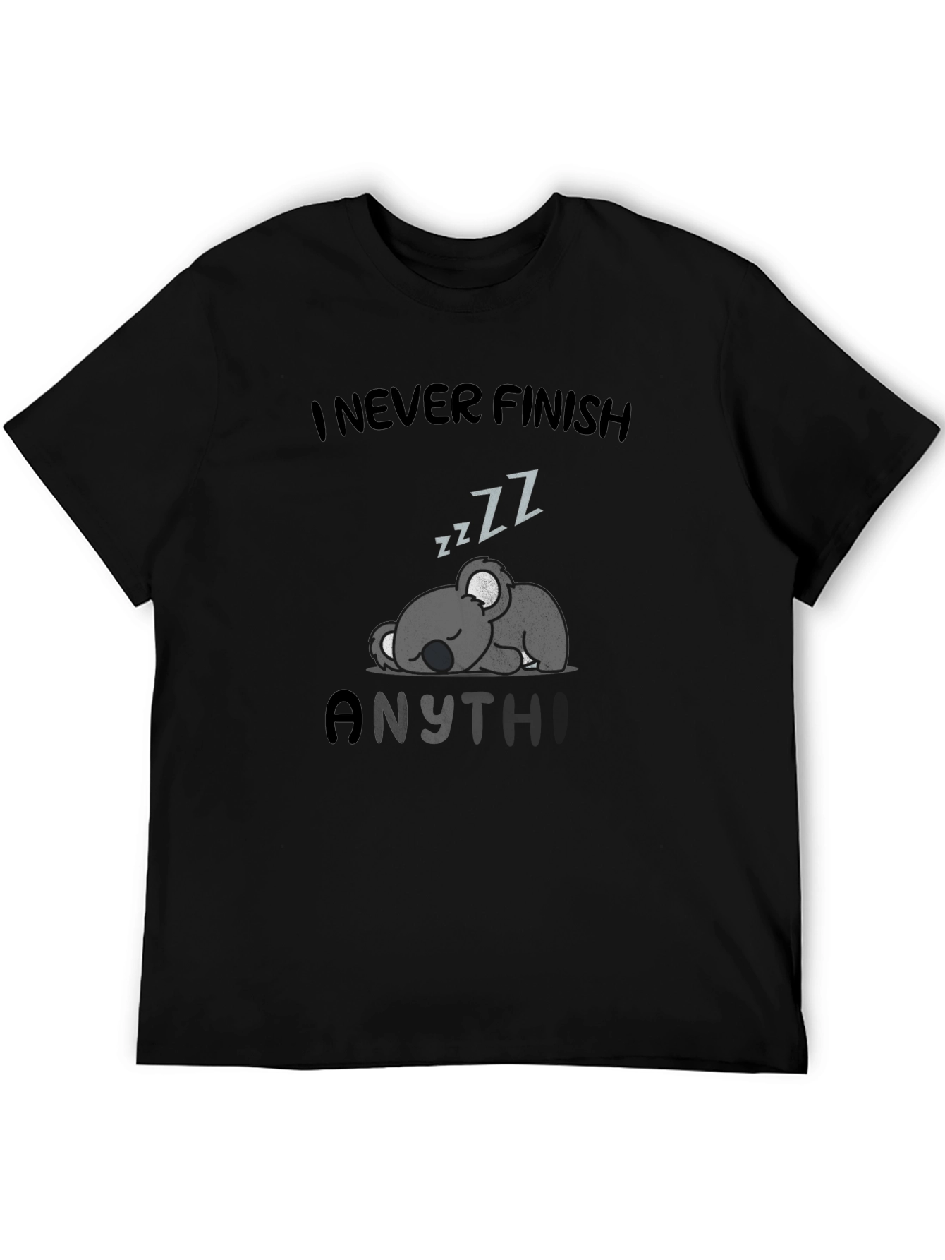 Lazy Koala Sleep T-Shirt - I Never Finish