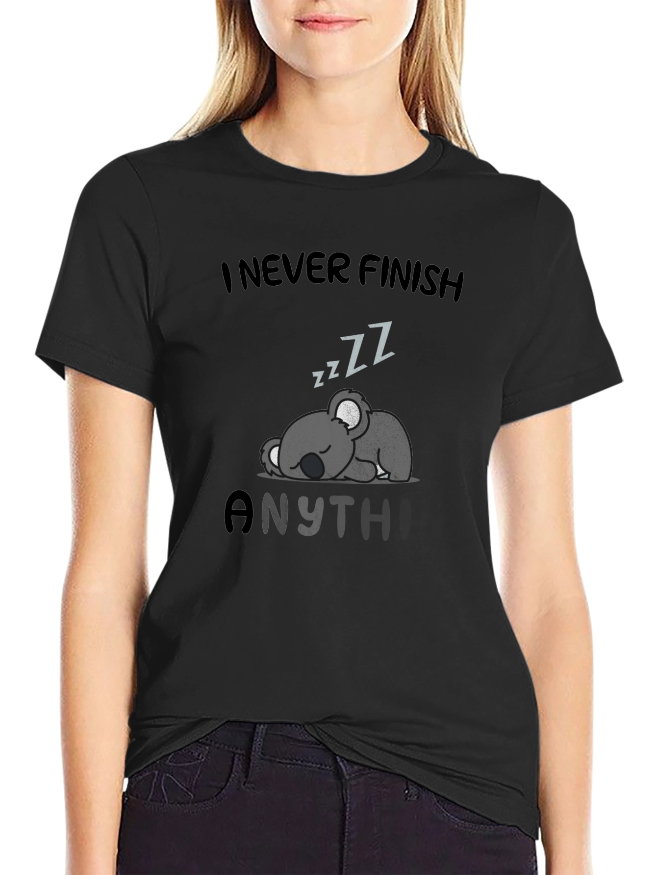 Lazy Koala Sleep T-Shirt - I Never Finish