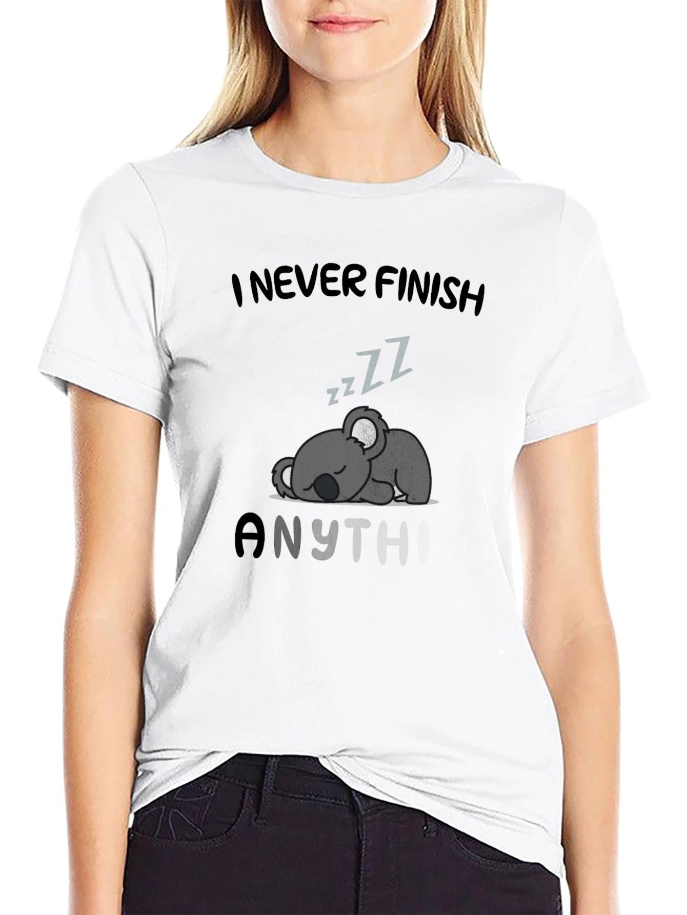 Lazy Koala Sleep T-Shirt - I Never Finish