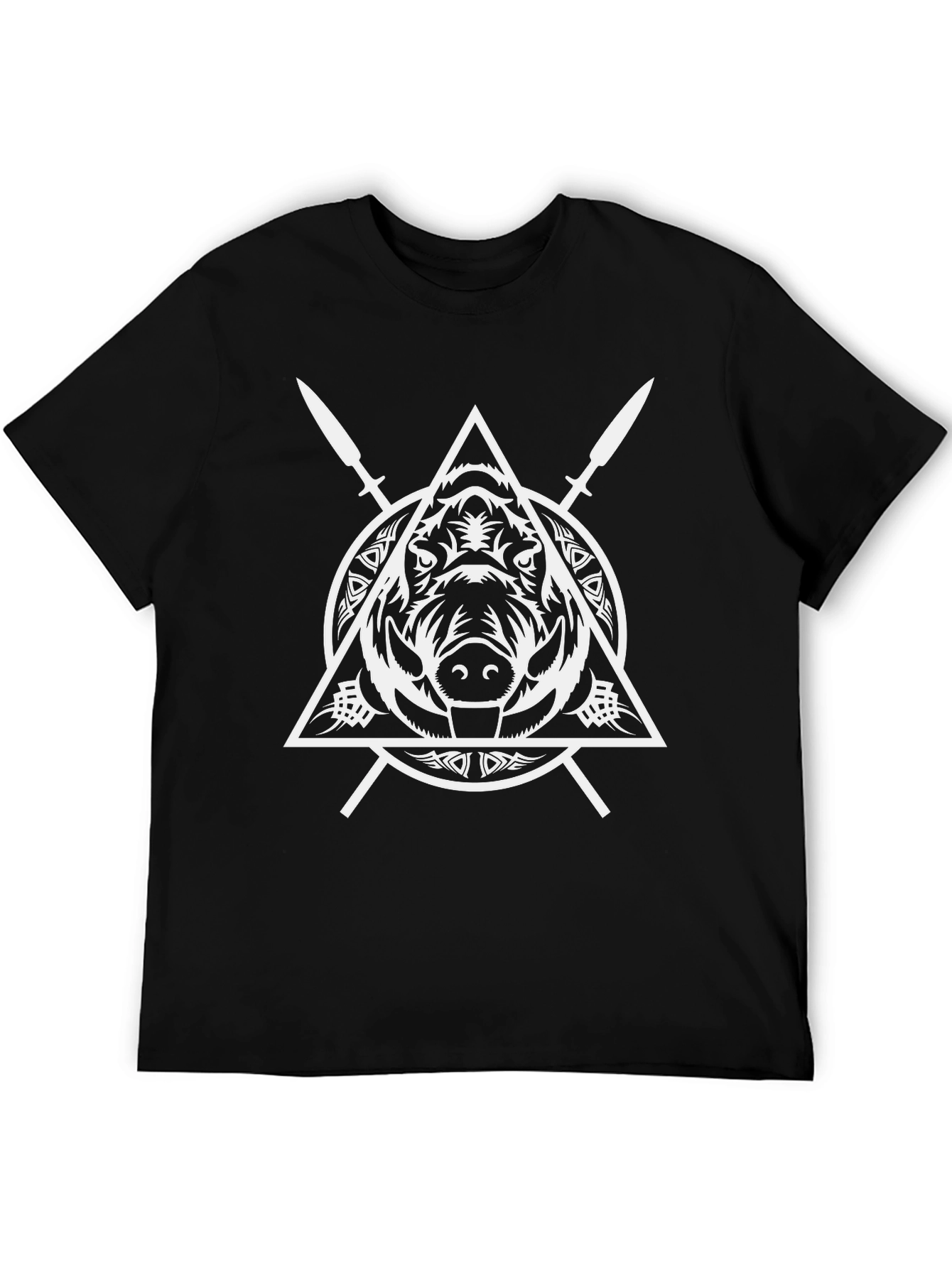 Boar & Spears Graphic Tee - Black