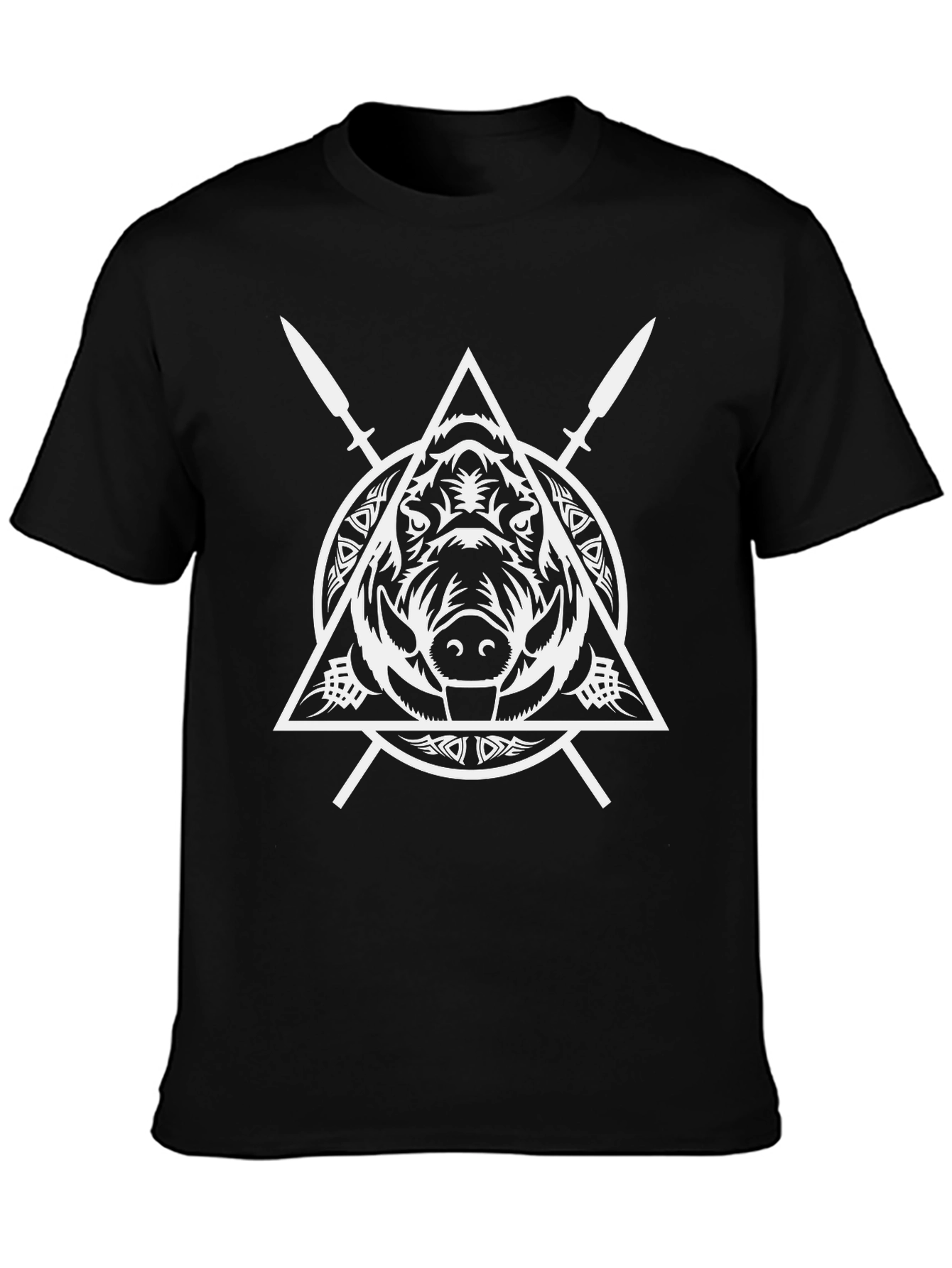 Boar & Spears Graphic Tee - Black