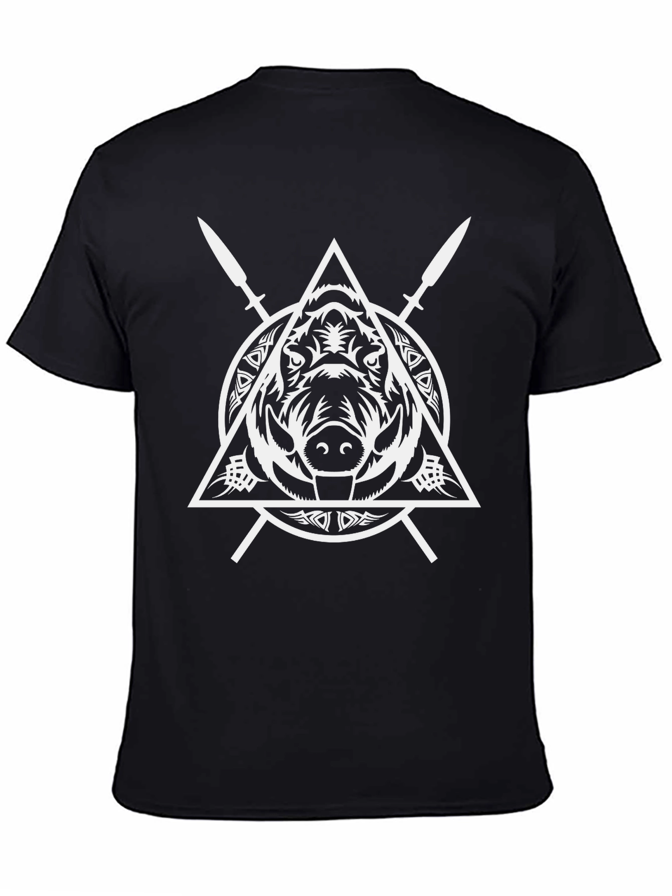 Boar & Spears Graphic Tee - Black