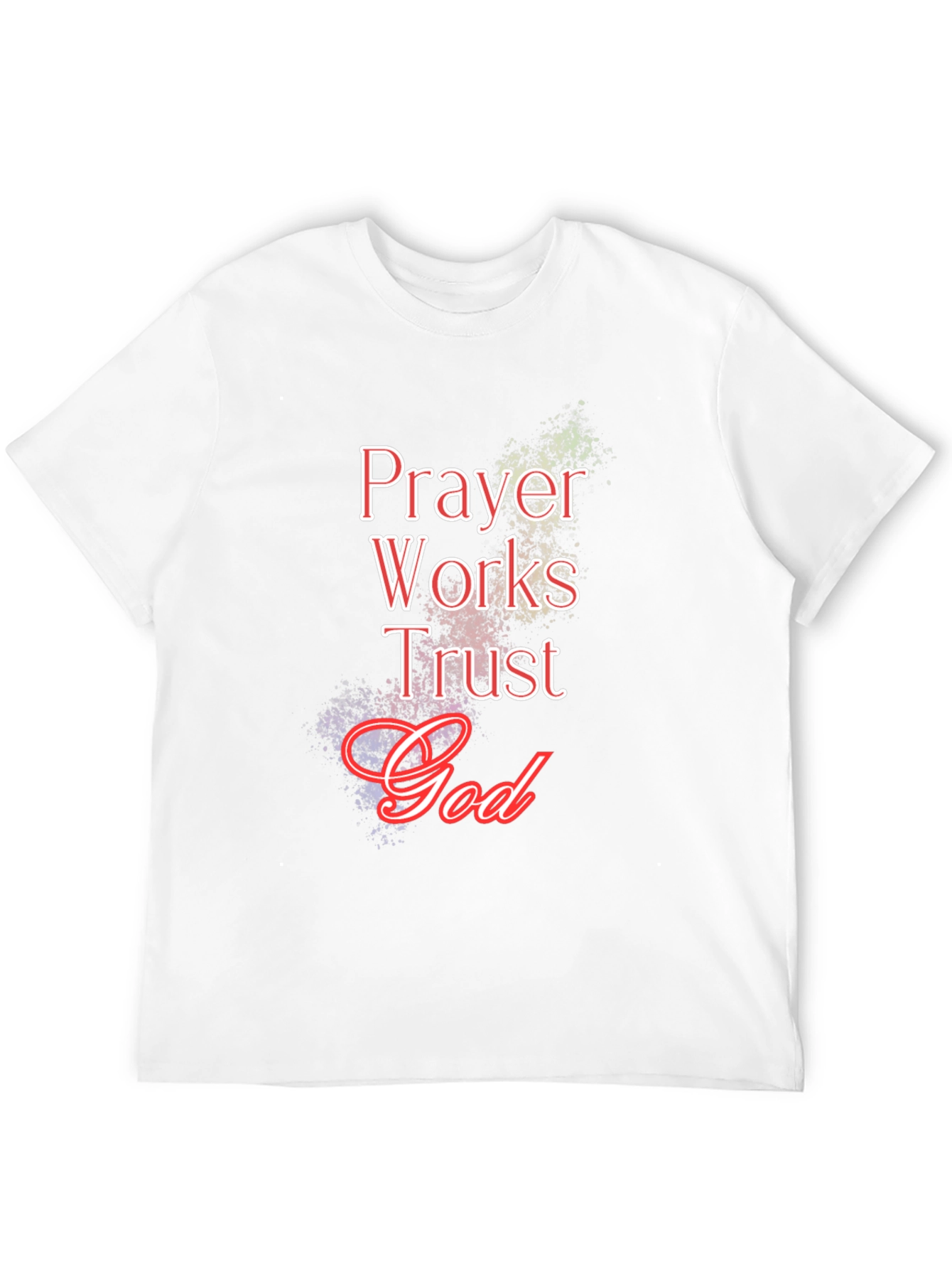 Prayer Works Trust God Black T-Shirt
