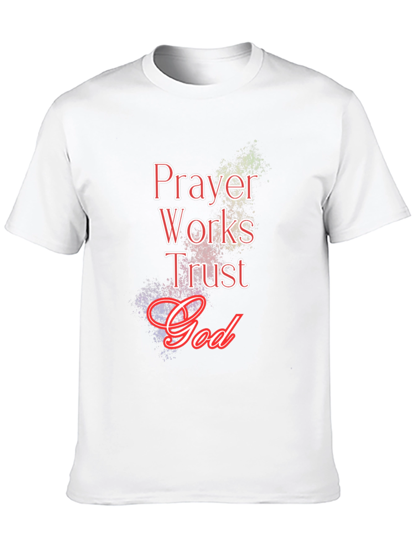 Prayer Works Trust God Black T-Shirt