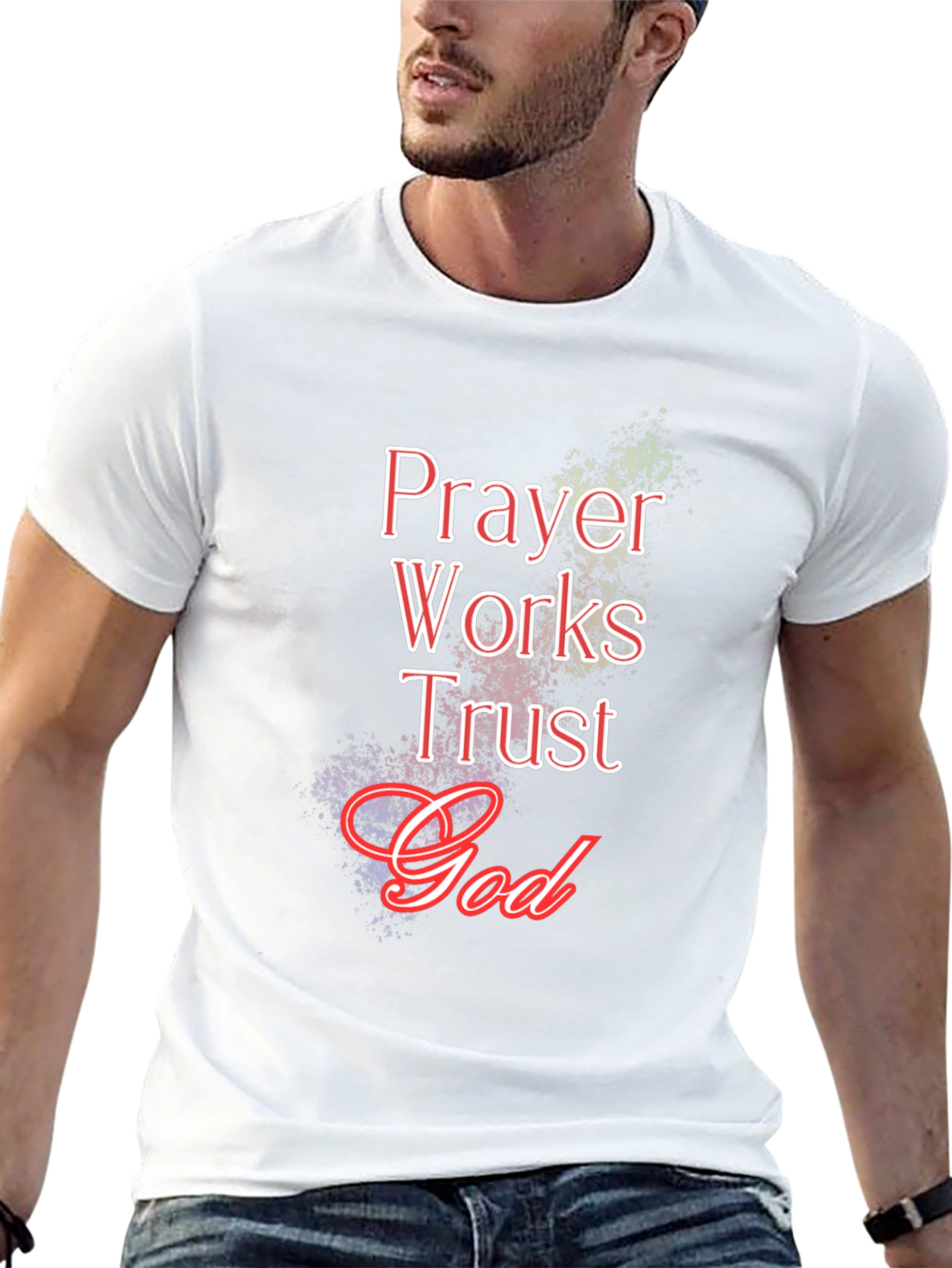 Prayer Works Trust God Black T-Shirt