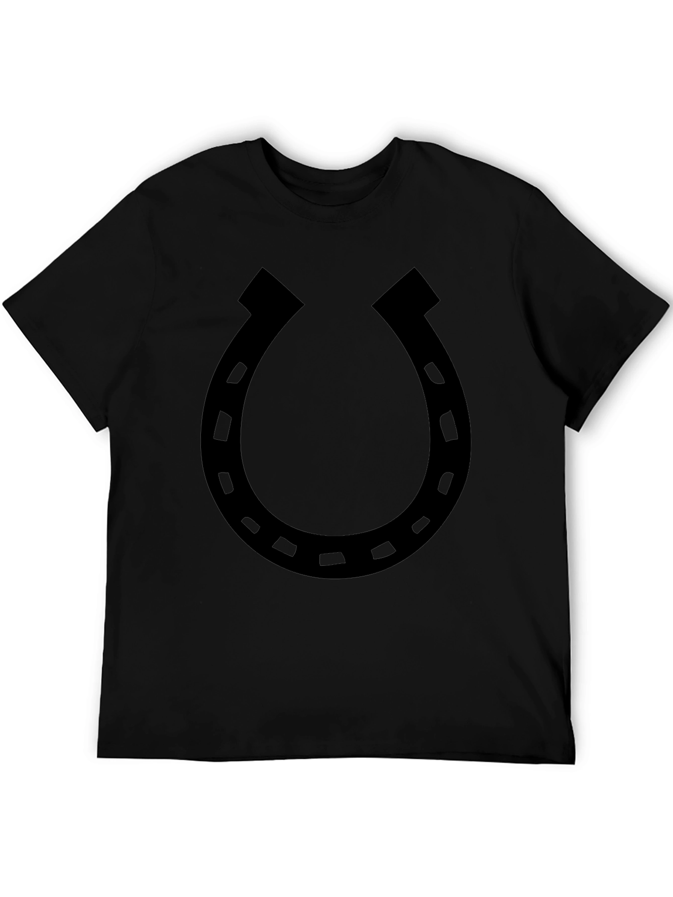 Lucky Horseshoe Graphic Tee - Classic Black T-Shirt