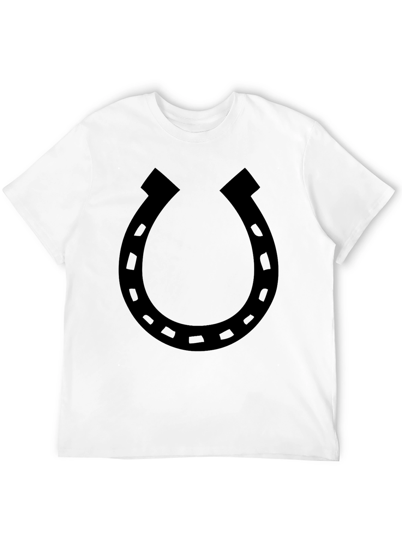 Lucky Horseshoe Graphic Tee - Classic Black T-Shirt