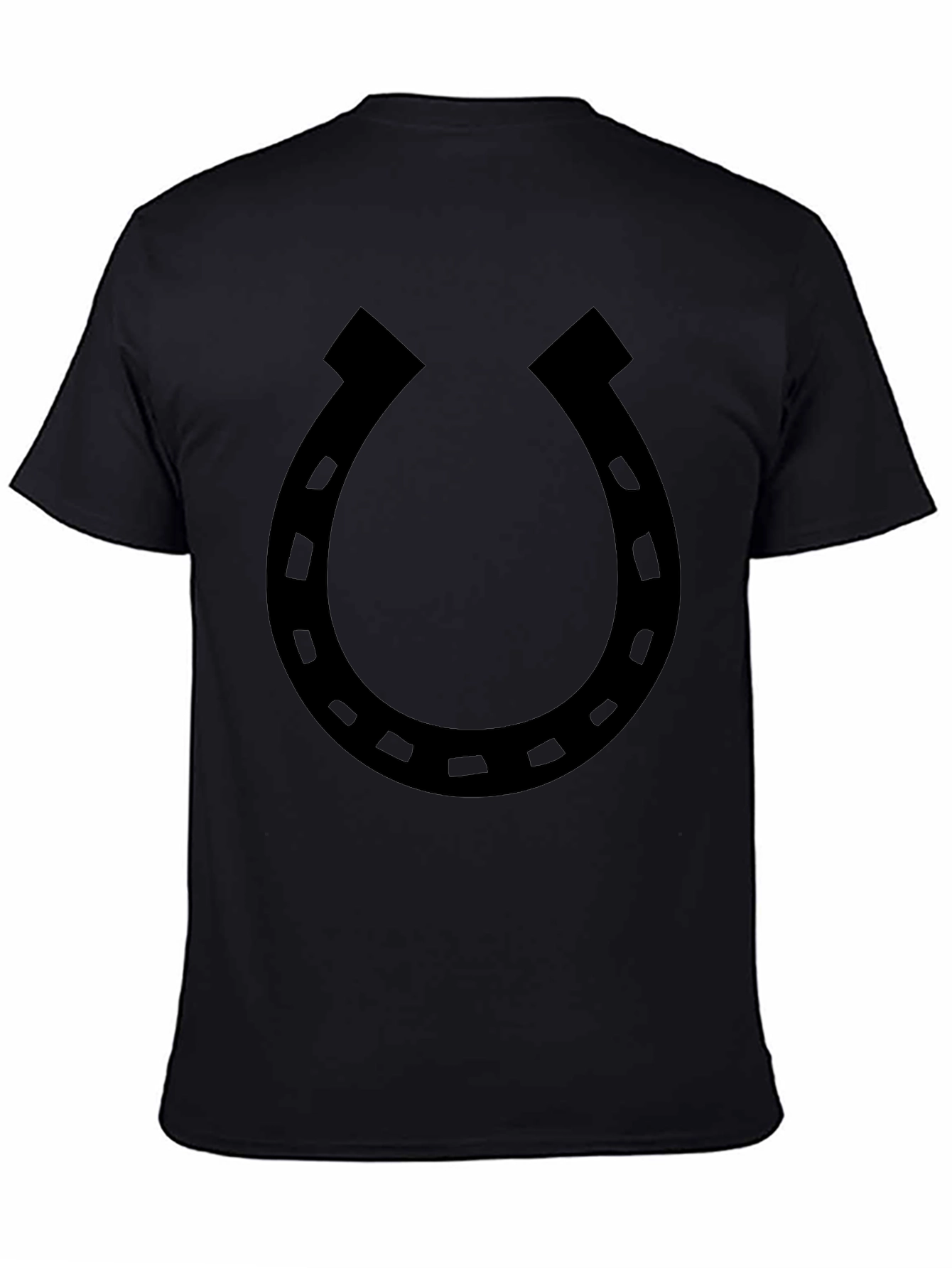 Lucky Horseshoe Graphic Tee - Classic Black T-Shirt