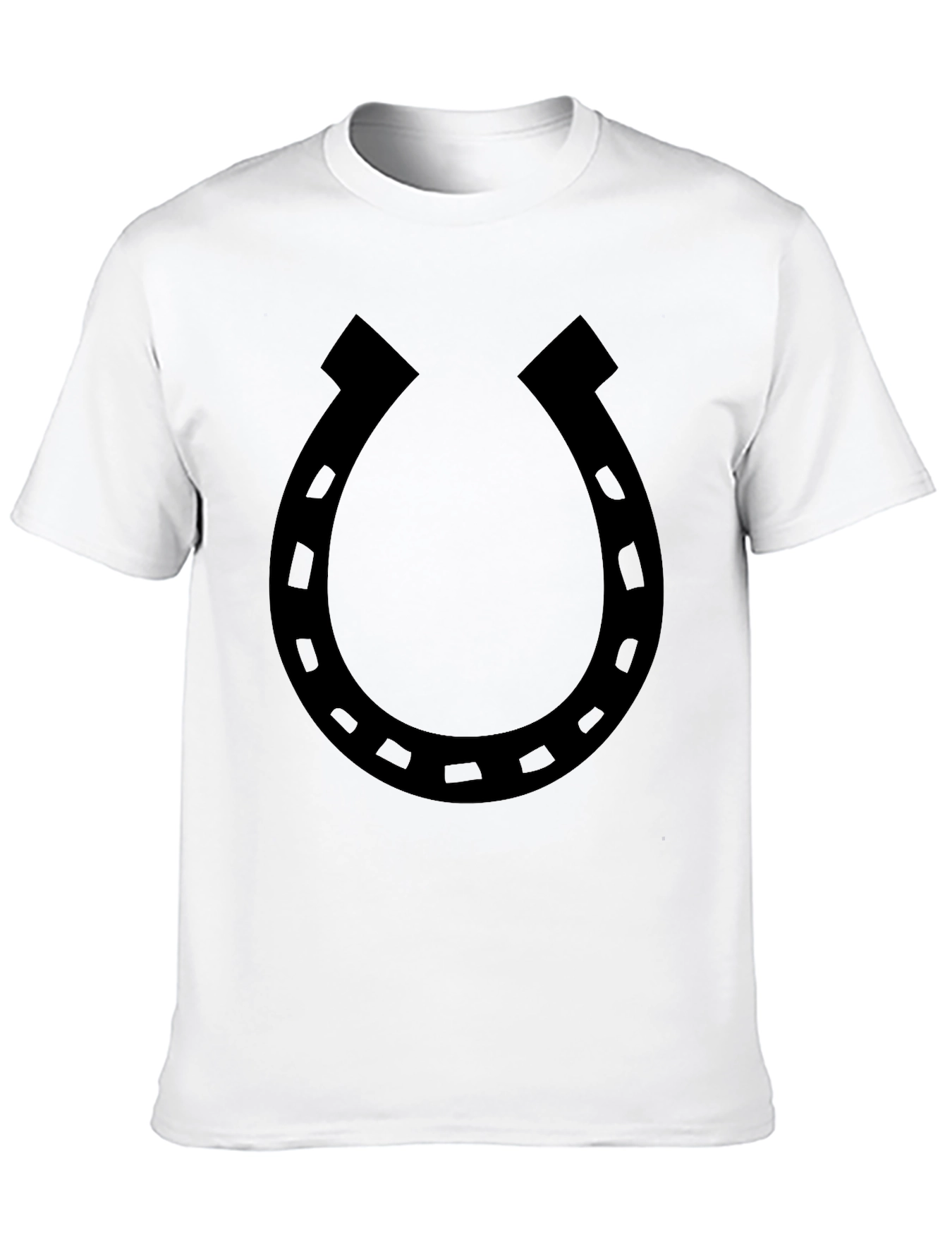 Lucky Horseshoe Graphic Tee - Classic Black T-Shirt