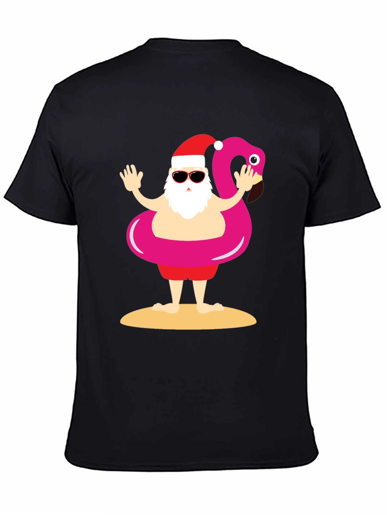 Santa Summer Vacation T-Shirt Funny Christmas Holiday Tee