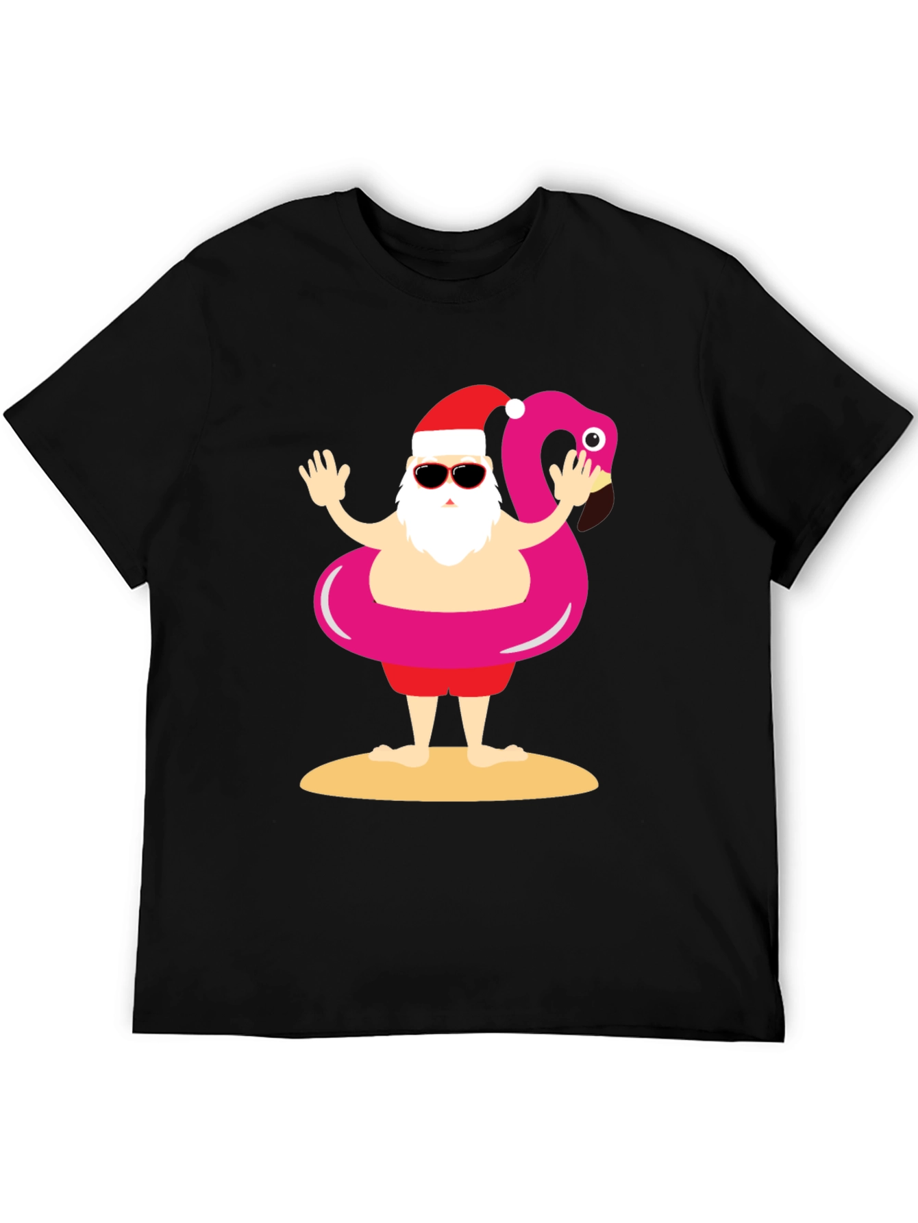 Santa Summer Vacation T-Shirt Funny Christmas Holiday Tee