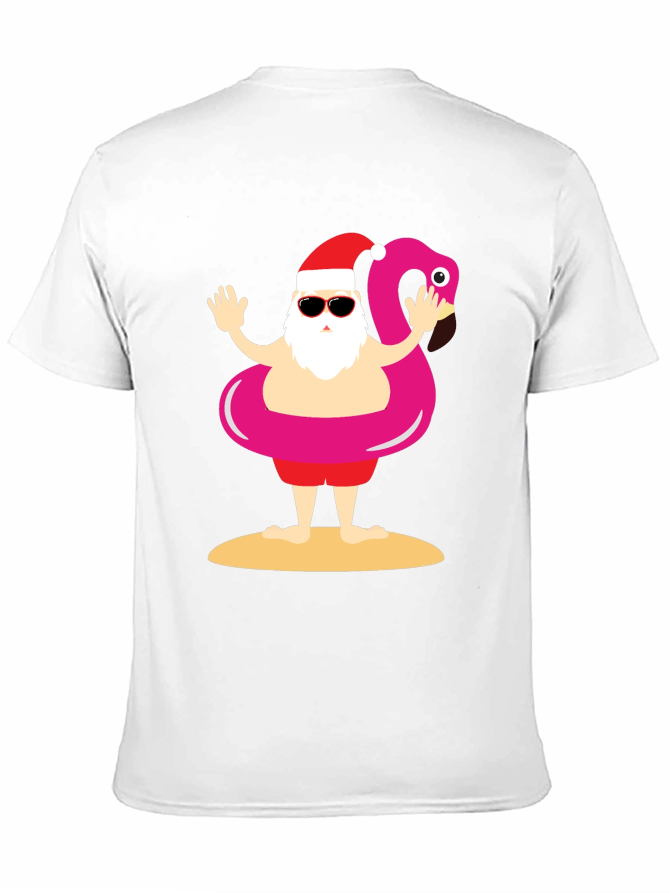 Santa Summer Vacation T-Shirt Funny Christmas Holiday Tee