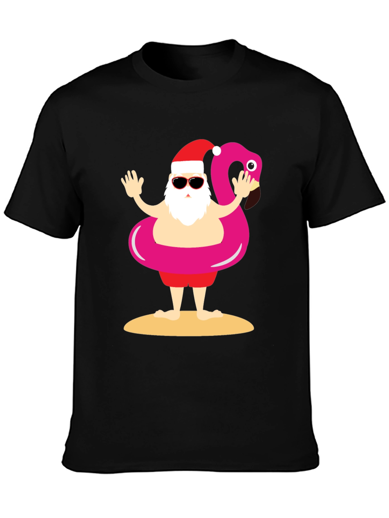 Santa Summer Vacation T-Shirt Funny Christmas Holiday Tee