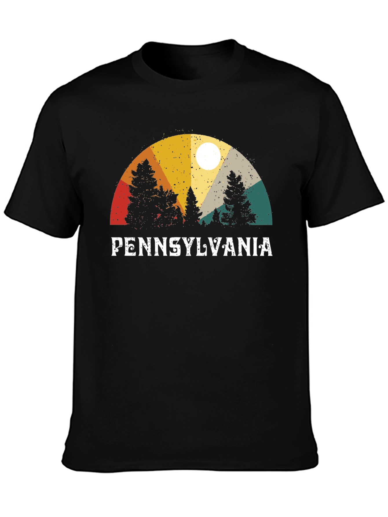 Pennsylvania Landscape Graphic Tee - Retro Style