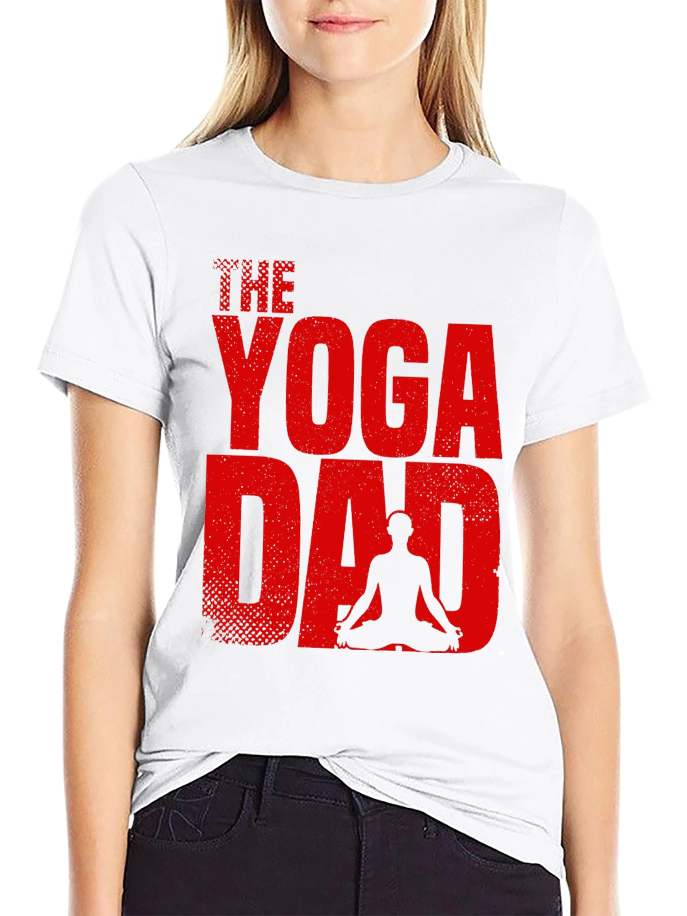 The Yoga Dad Graphic Tee - Black Cotton Blend