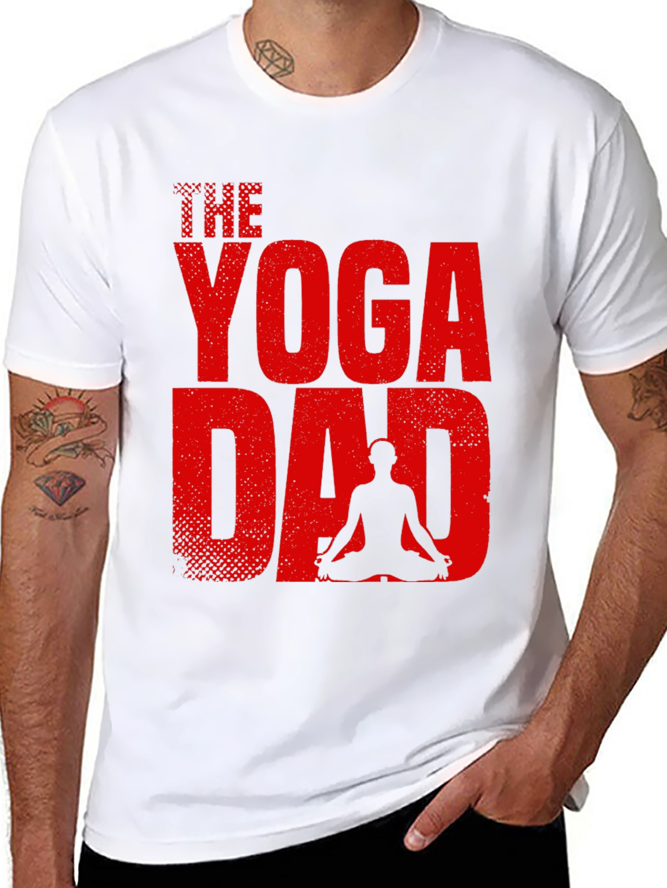 The Yoga Dad Graphic Tee - Black Cotton Blend