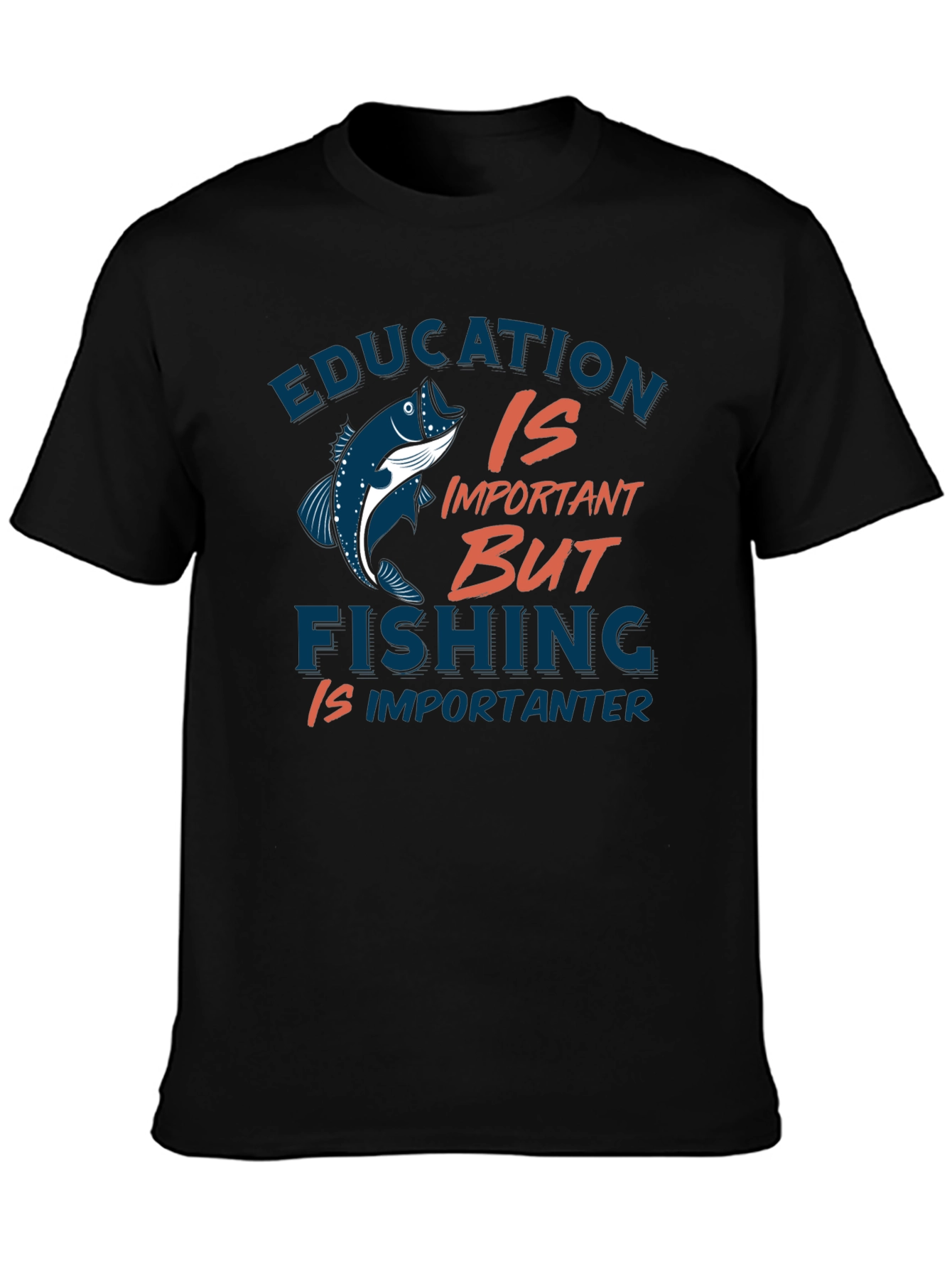 Education vs Fishing Graphic Tee