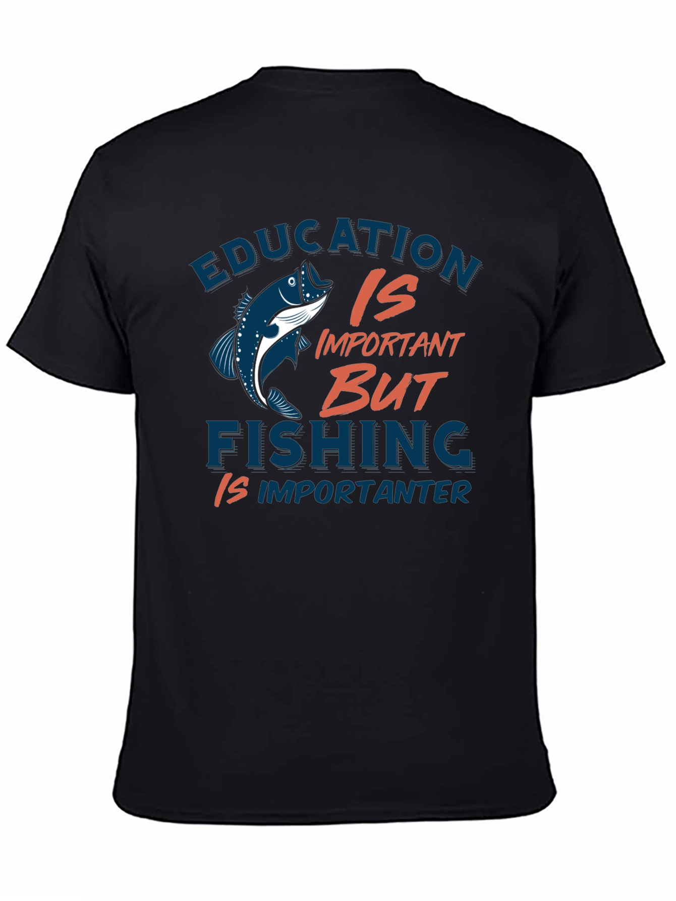 Education vs Fishing Graphic Tee