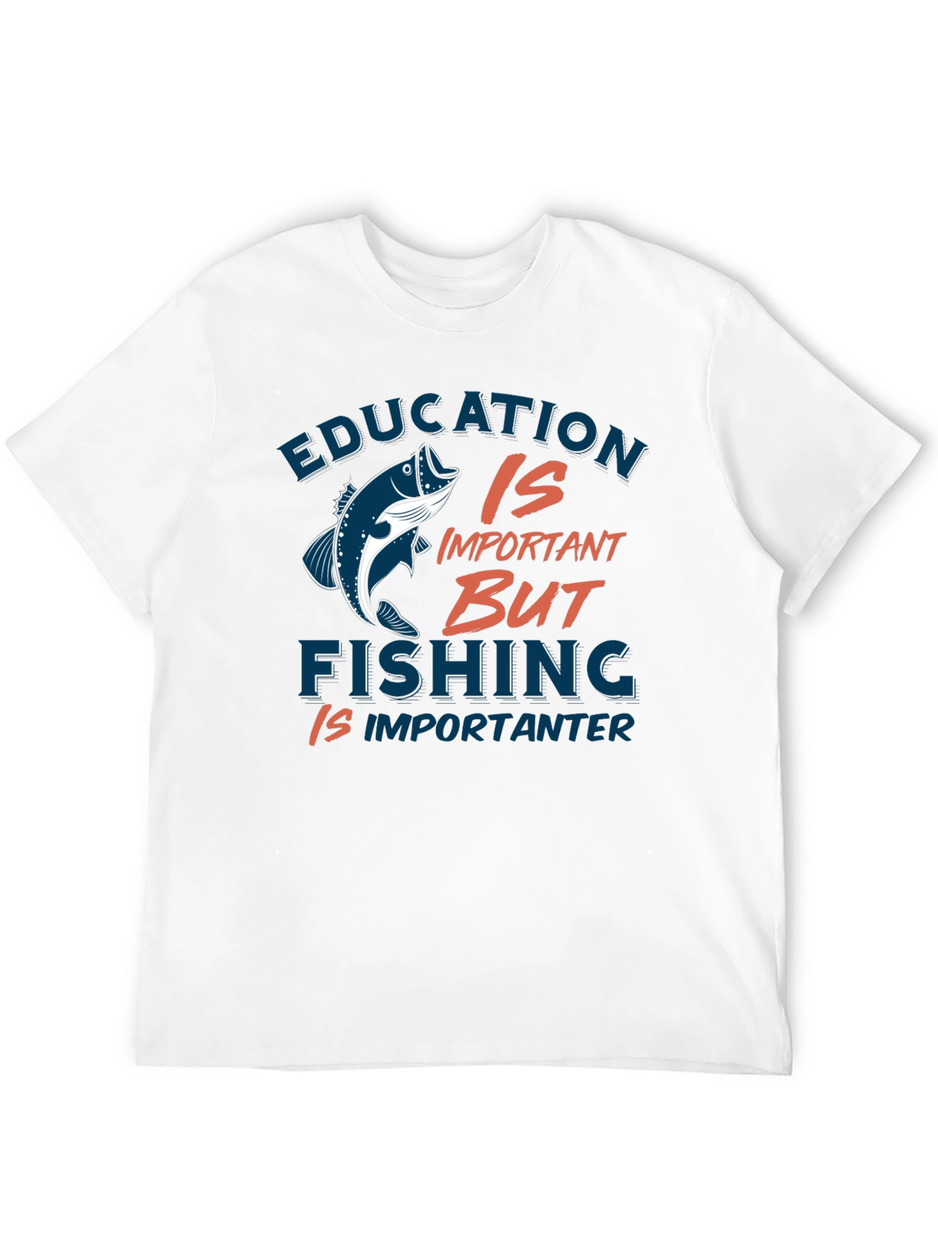 Education vs Fishing Graphic Tee