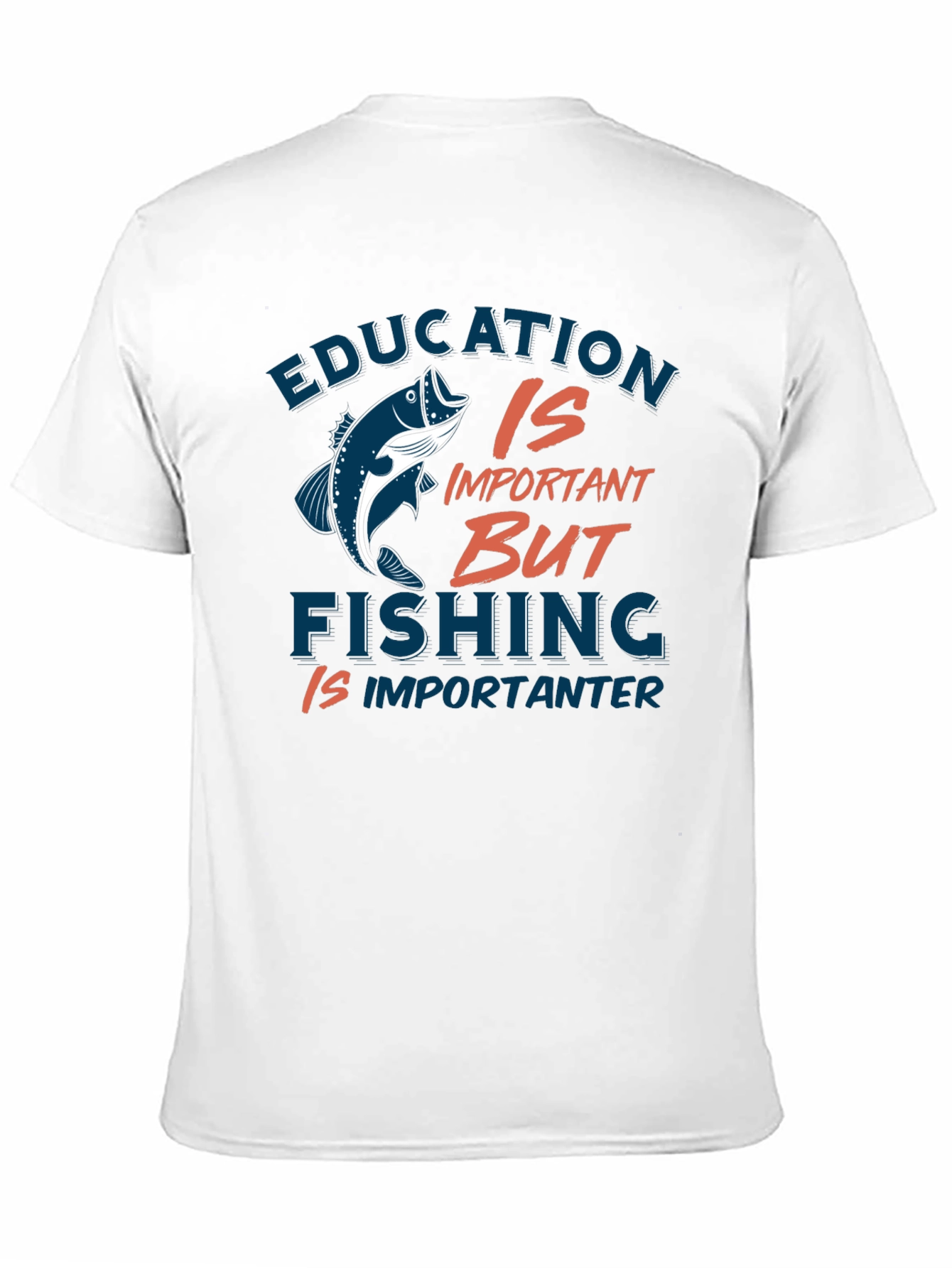 Education vs Fishing Graphic Tee