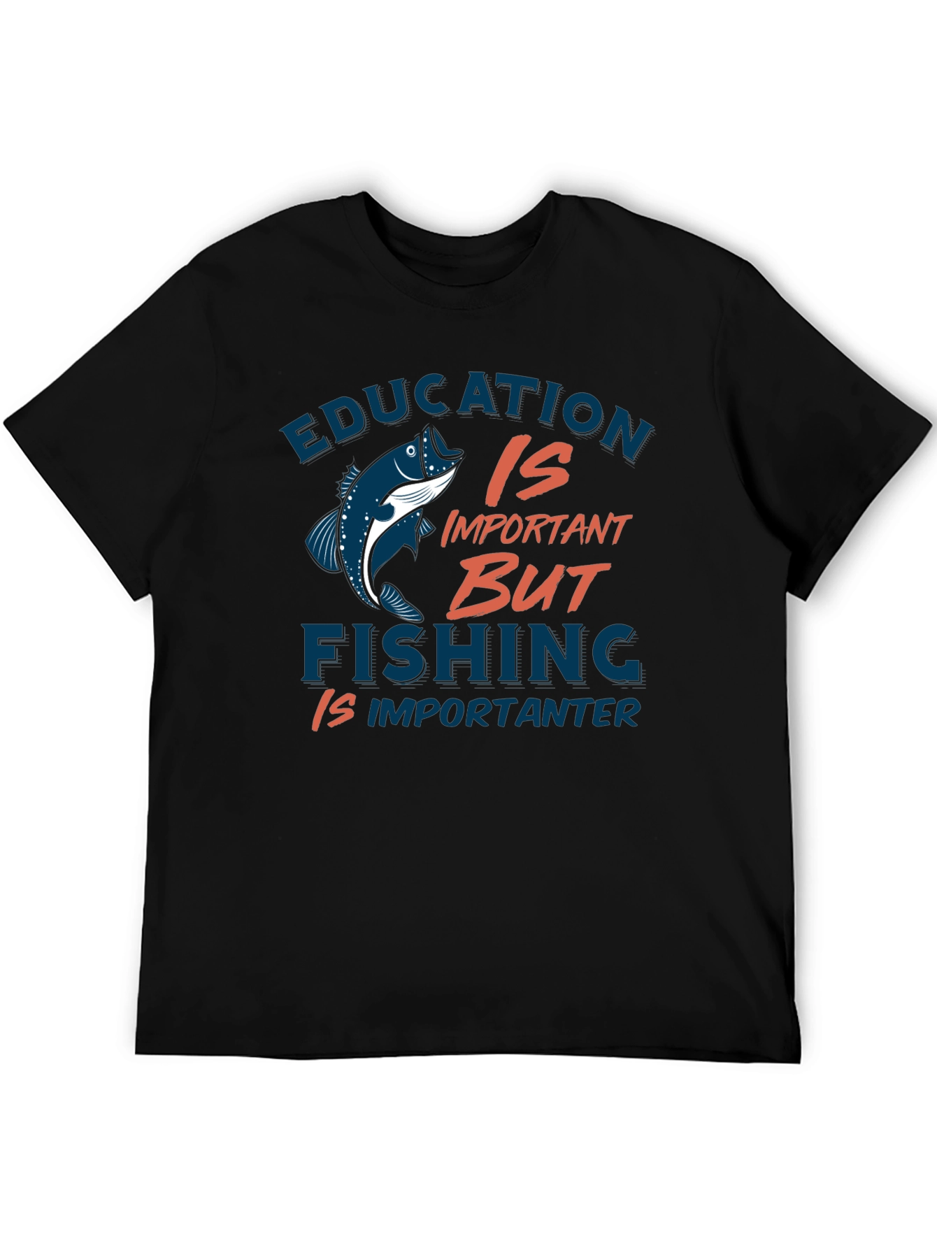 Education vs Fishing Graphic Tee