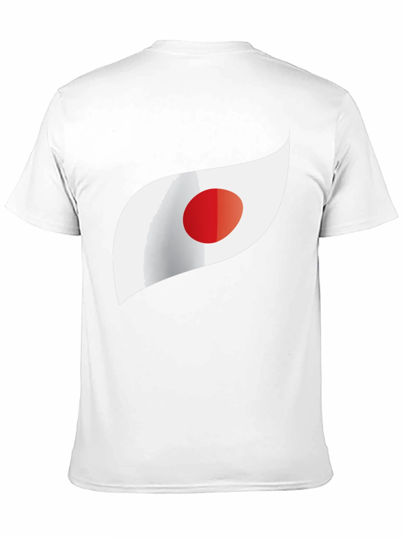 Japan Flag Inspired Graphic Tee - Black