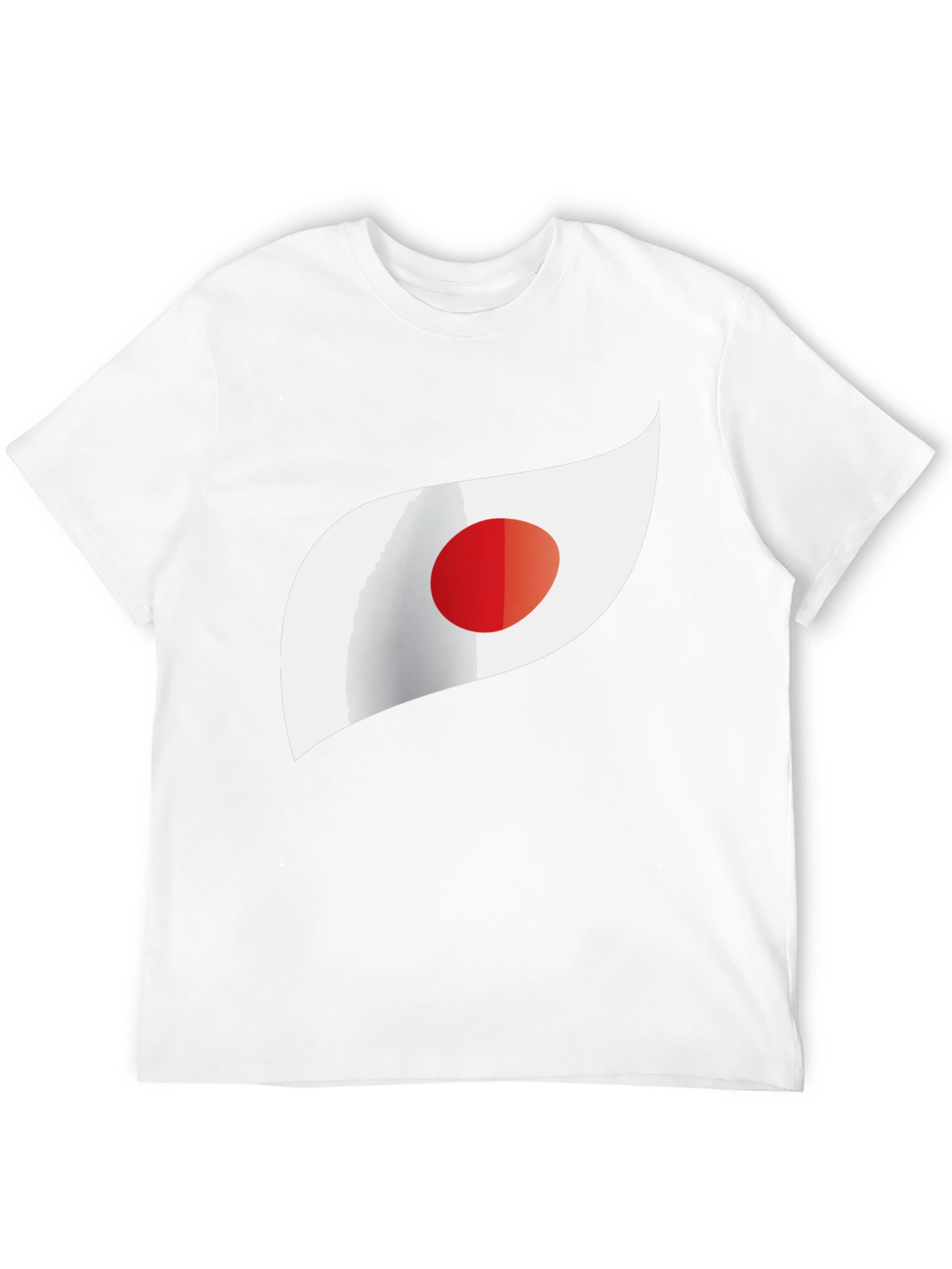 Japan Flag Inspired Graphic Tee - Black