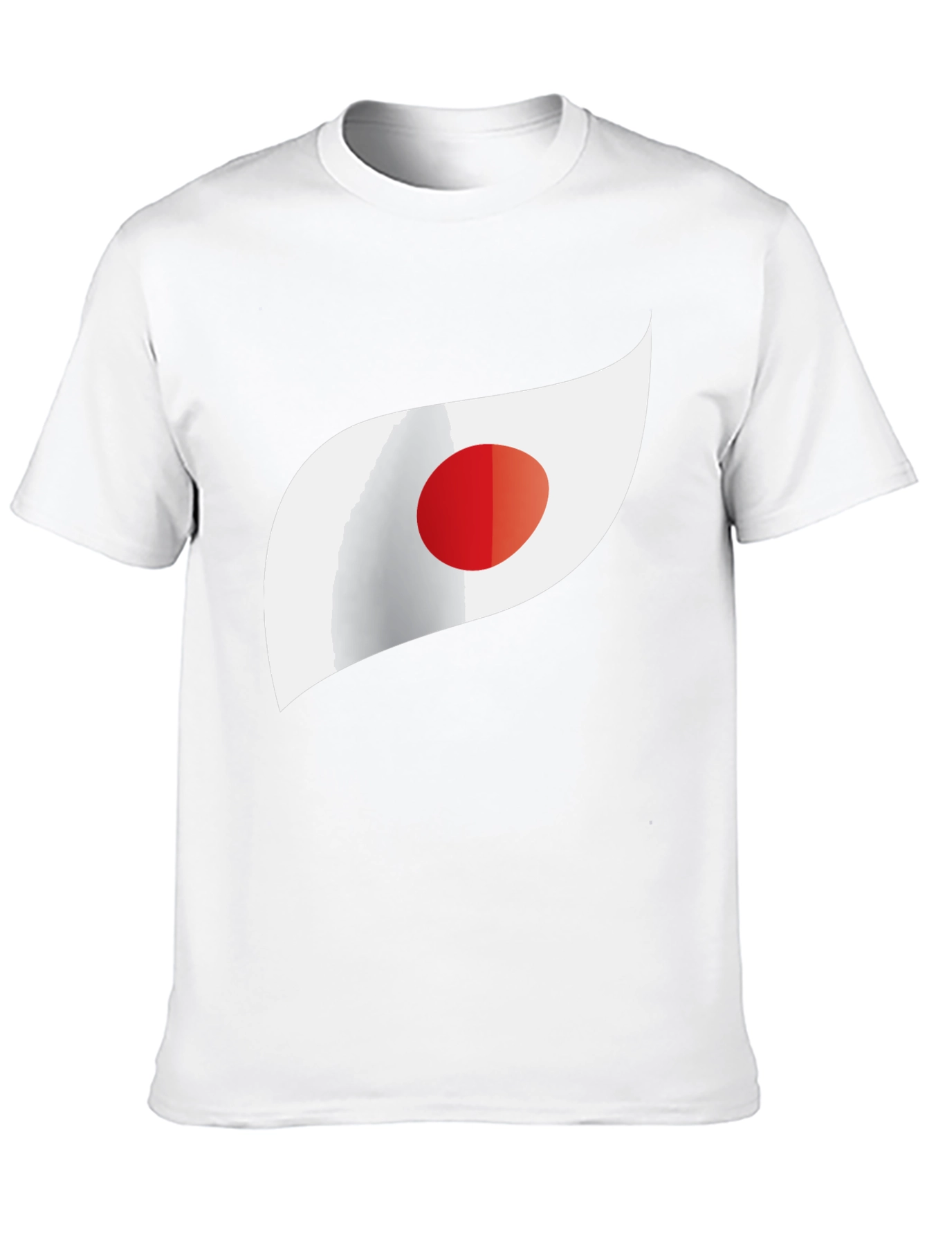 Japan Flag Inspired Graphic Tee - Black