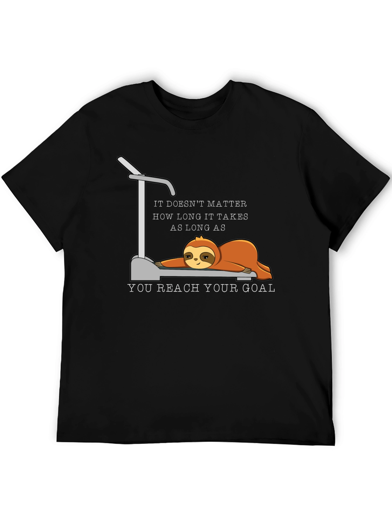 Sloth Treadmill Motivational T-Shirt