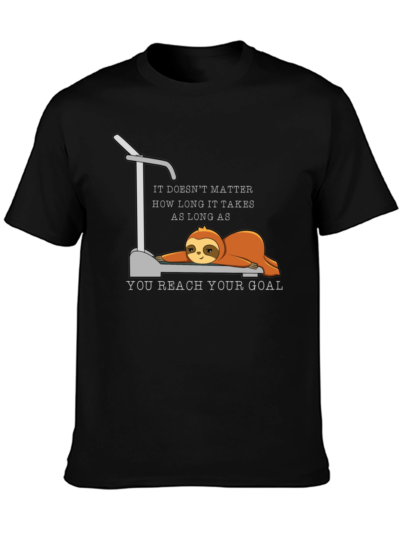 Sloth Treadmill Motivational T-Shirt