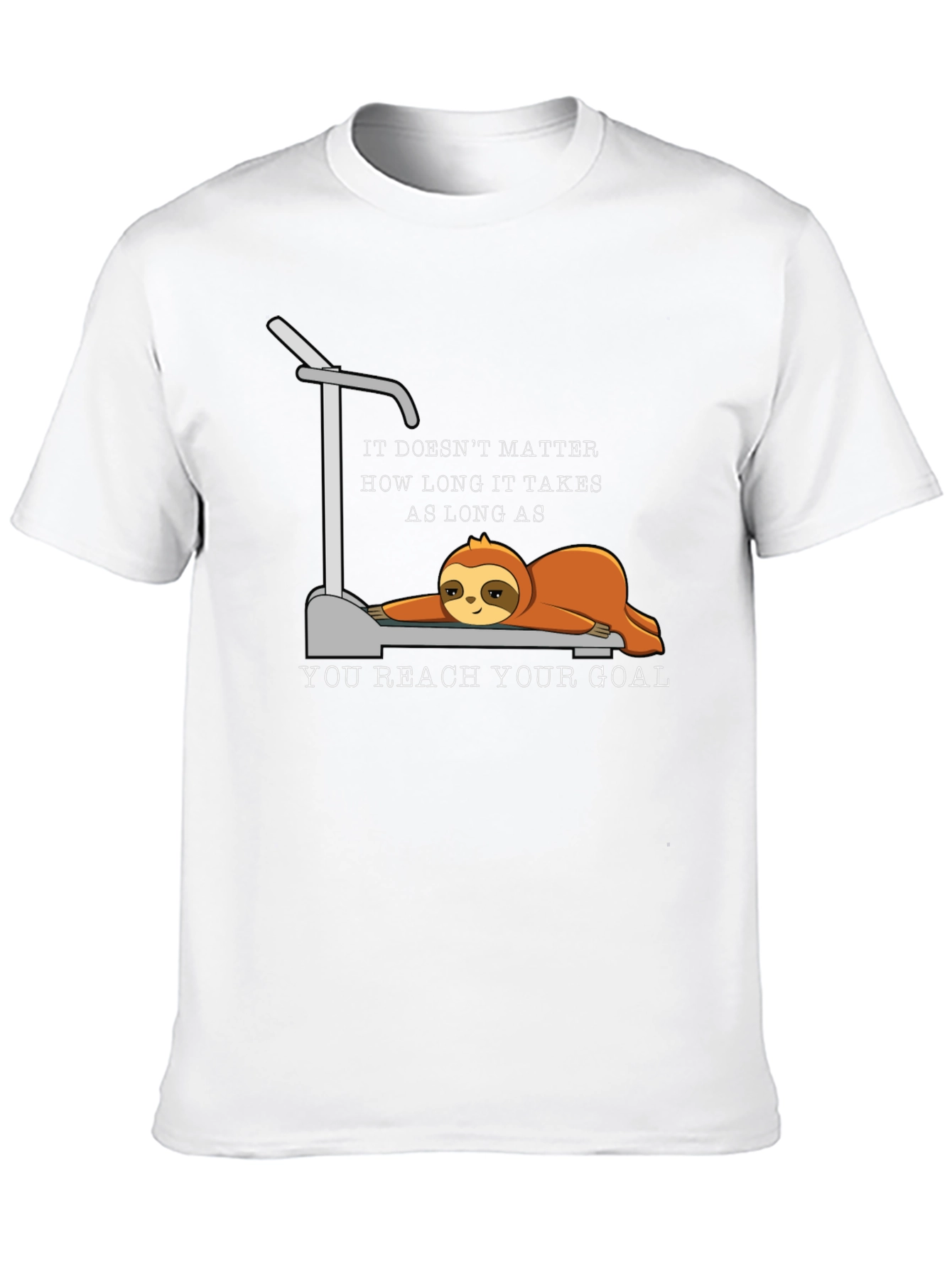 Sloth Treadmill Motivational T-Shirt
