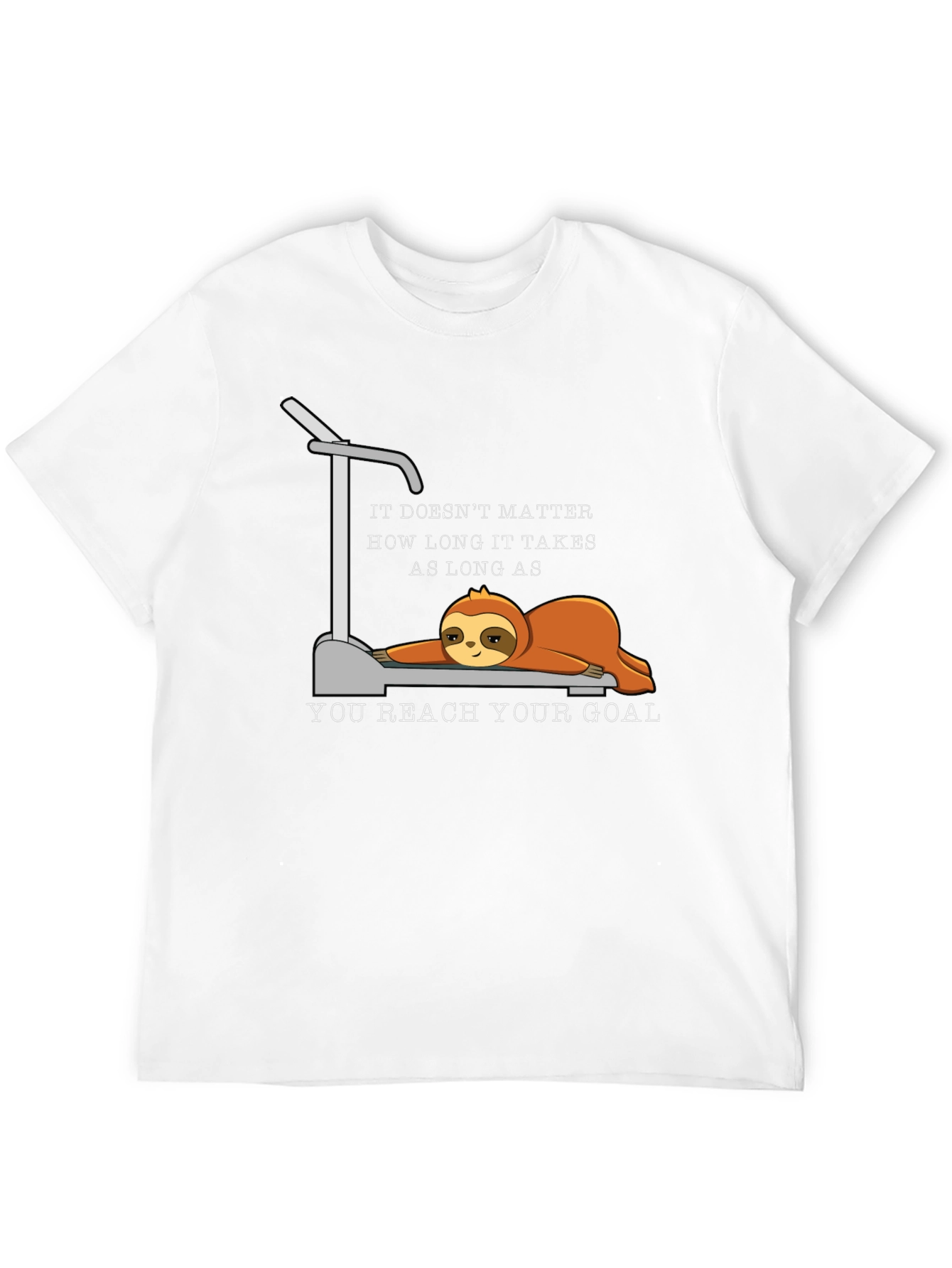 Sloth Treadmill Motivational T-Shirt