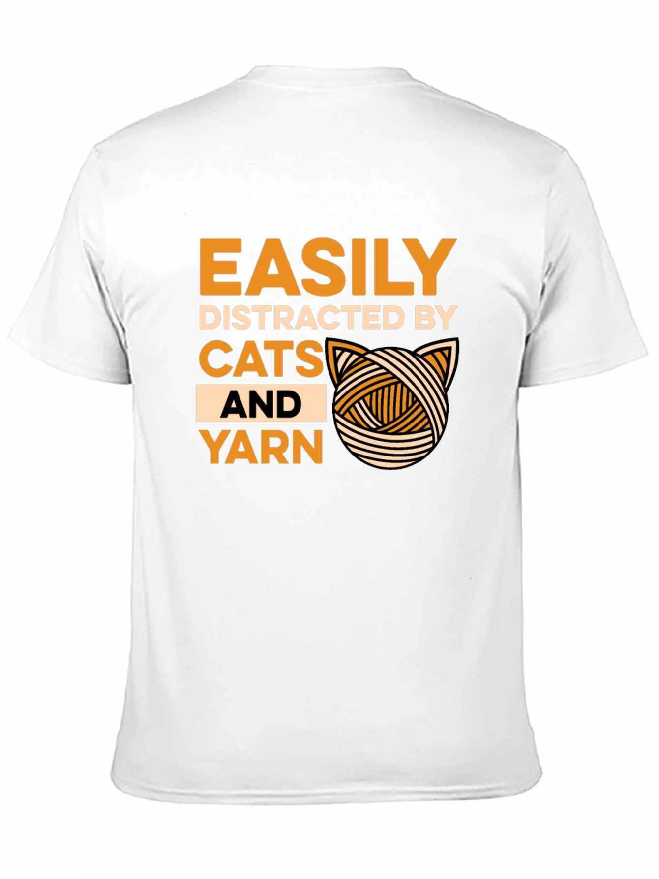 Easily Distracted by Cats and Yarn T-Shirt
