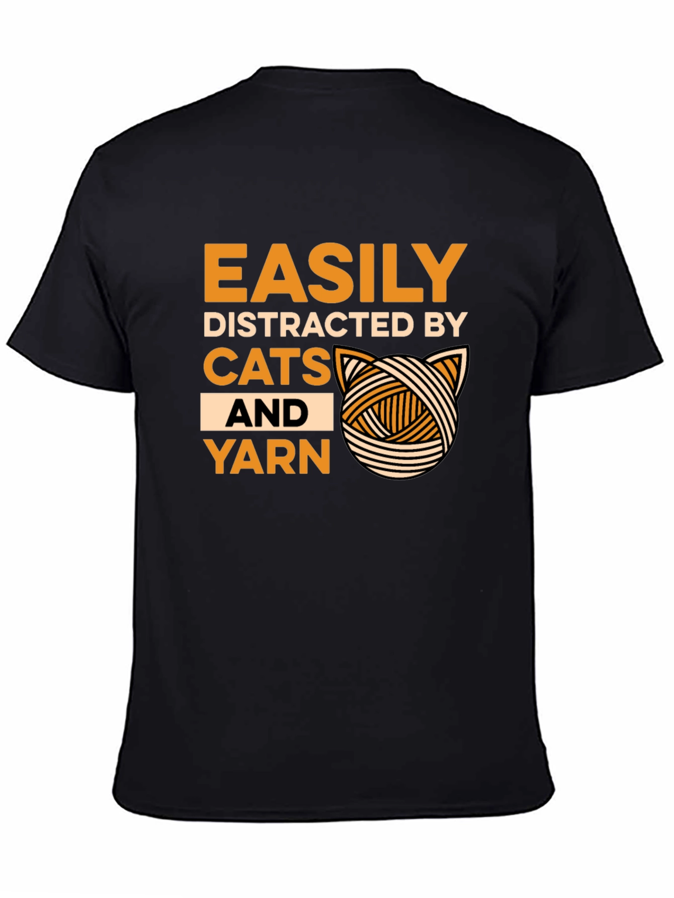 Easily Distracted by Cats and Yarn T-Shirt