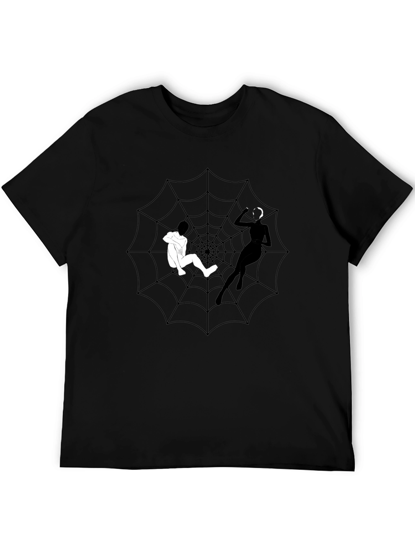 Spider Web Graphic Tee - Caught in Her Web
